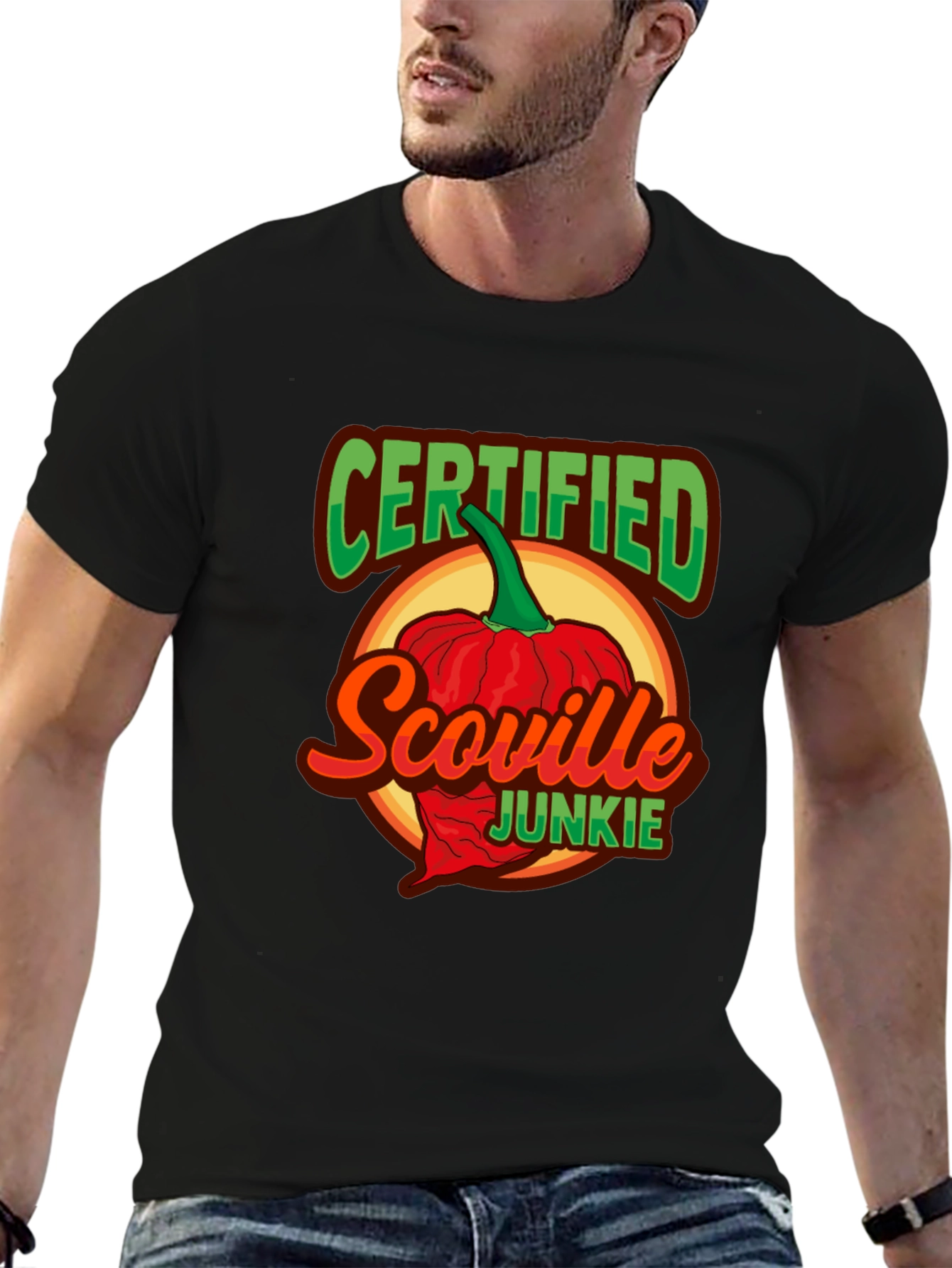 Certified Scoville Junkie Graphic T-Shirt - Spicy Food Lover