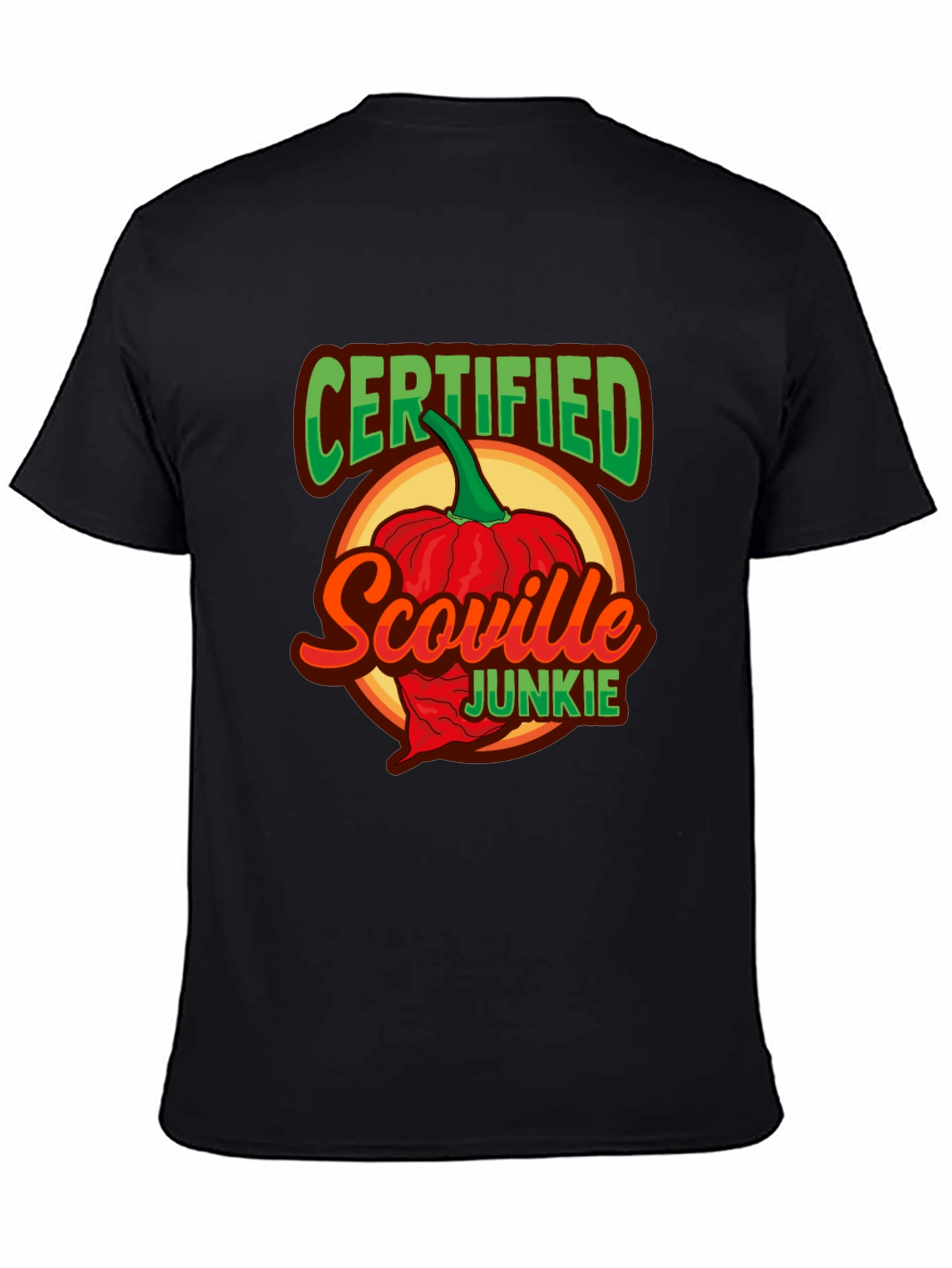 Certified Scoville Junkie Graphic T-Shirt - Spicy Food Lover