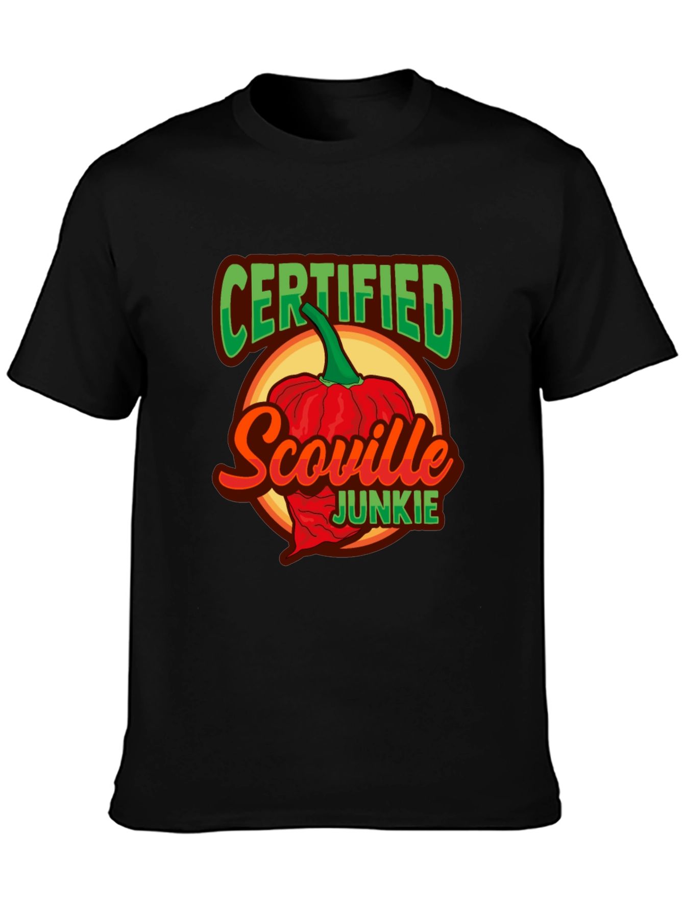 Certified Scoville Junkie Graphic T-Shirt - Spicy Food Lover