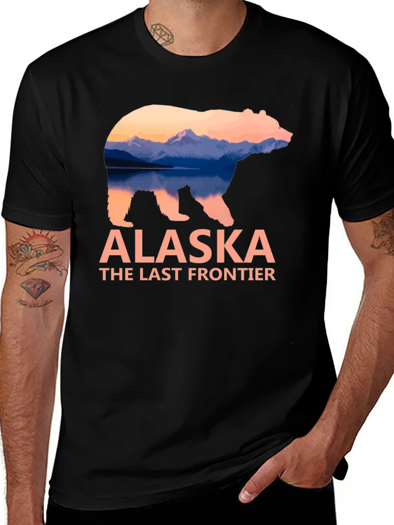 Alaska Bear Graphic T-Shirt - The Last Frontier