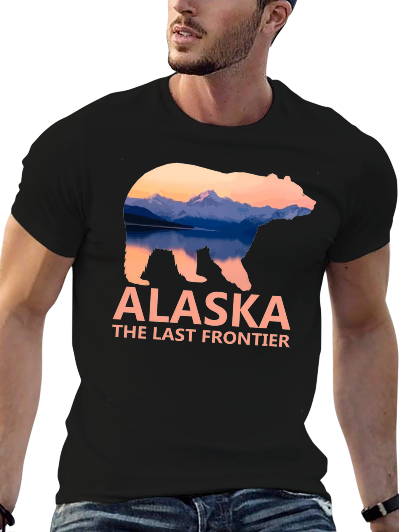 Alaska Bear Graphic T-Shirt - The Last Frontier