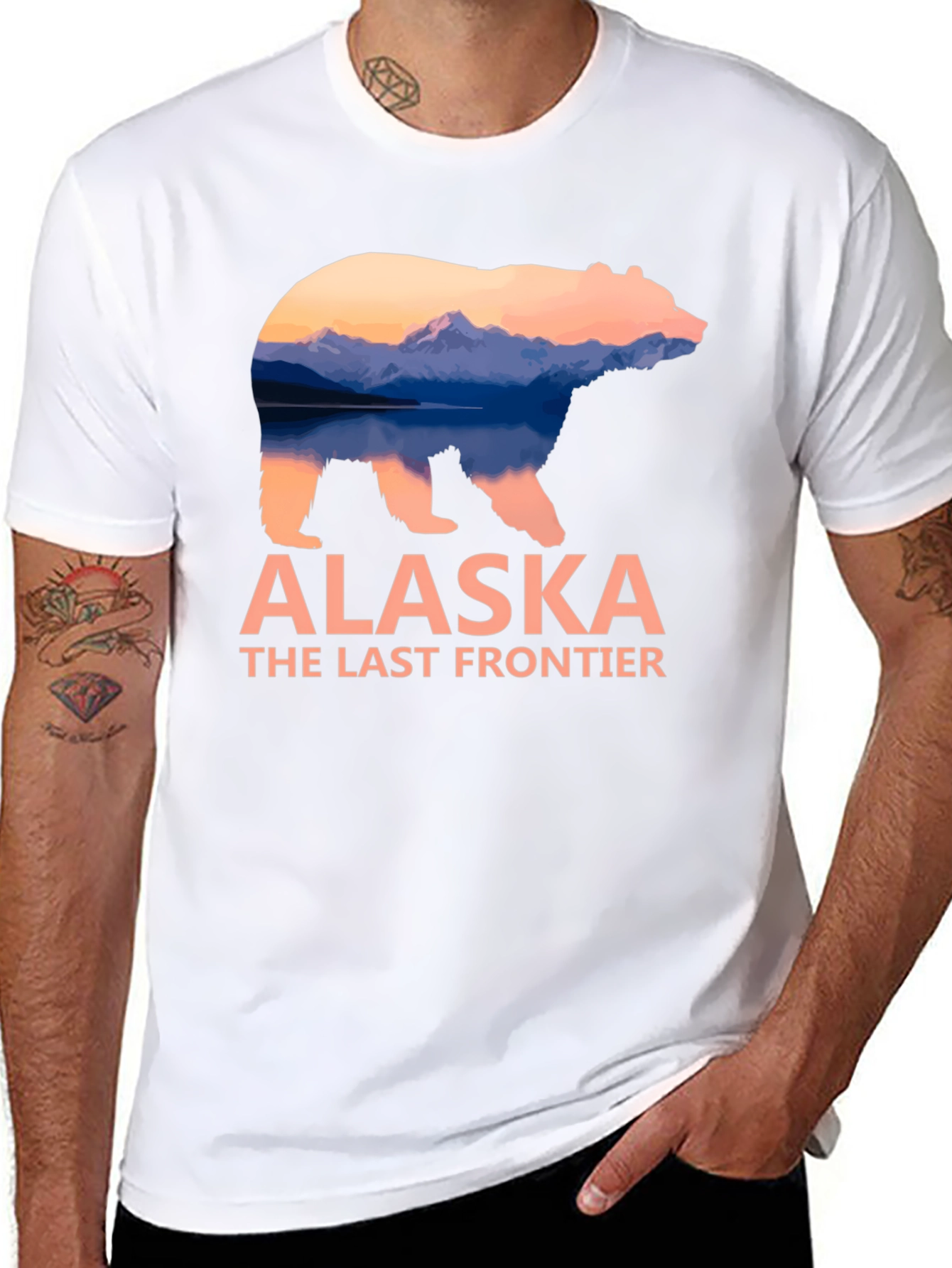 Alaska Bear Graphic T-Shirt - The Last Frontier