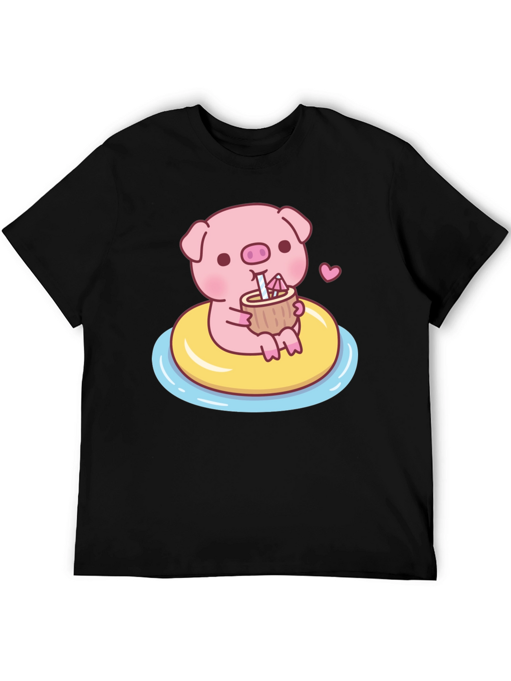 Cute Pig T-Shirt - Summer Float Fun