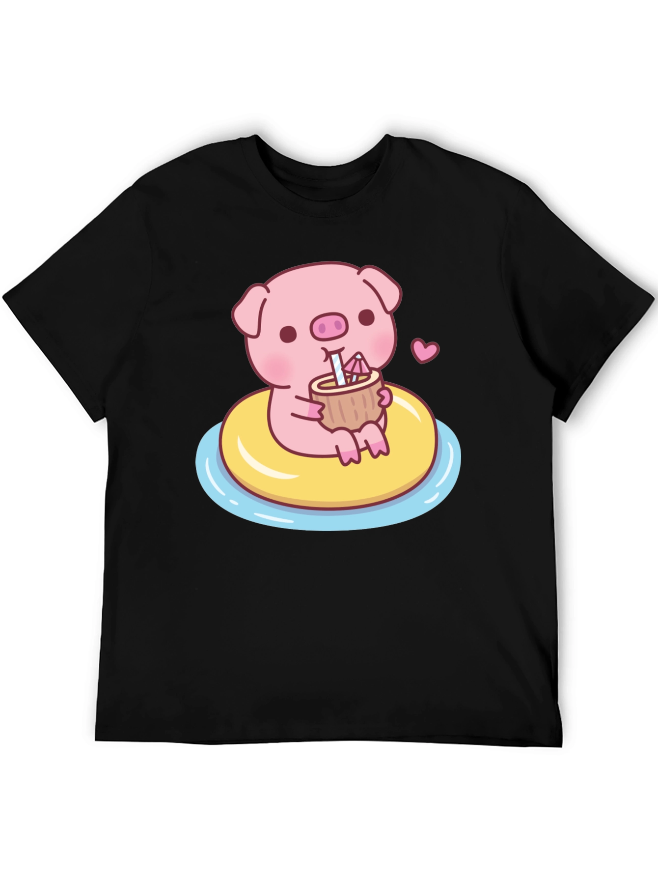 Cute Pig T-Shirt - Summer Float Fun