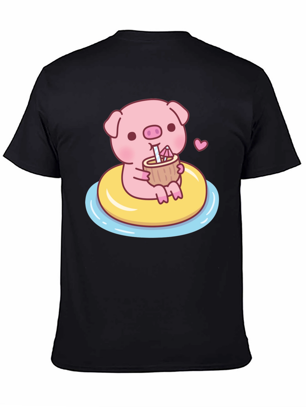 Cute Pig T-Shirt - Summer Float Fun
