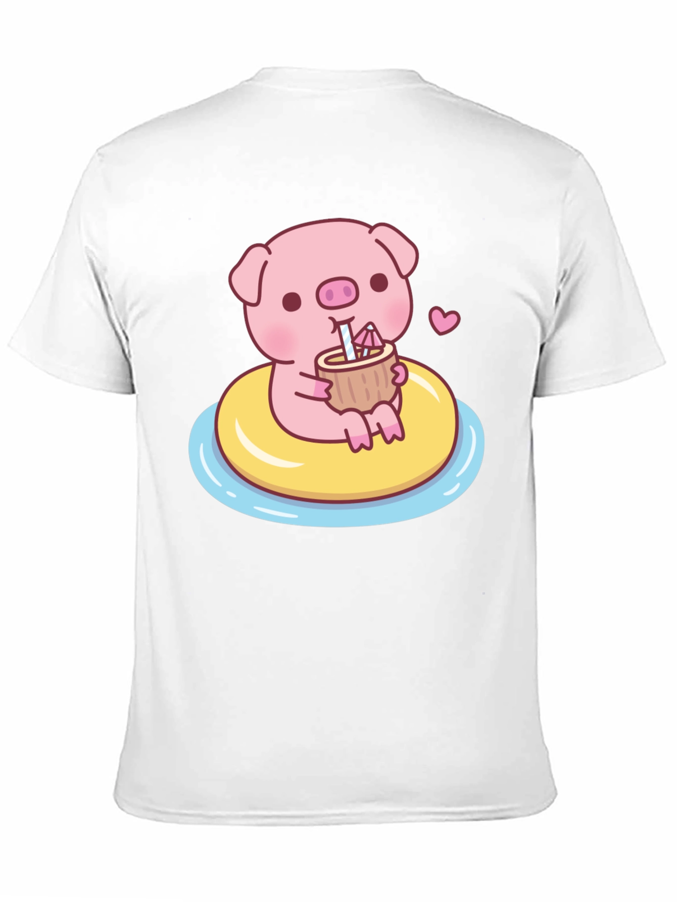 Cute Pig T-Shirt - Summer Float Fun