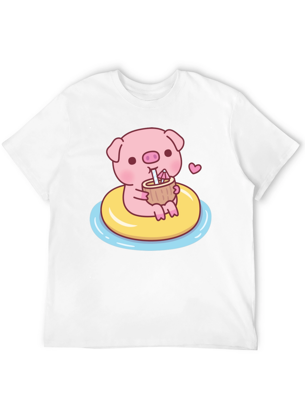 Cute Pig T-Shirt - Summer Float Fun