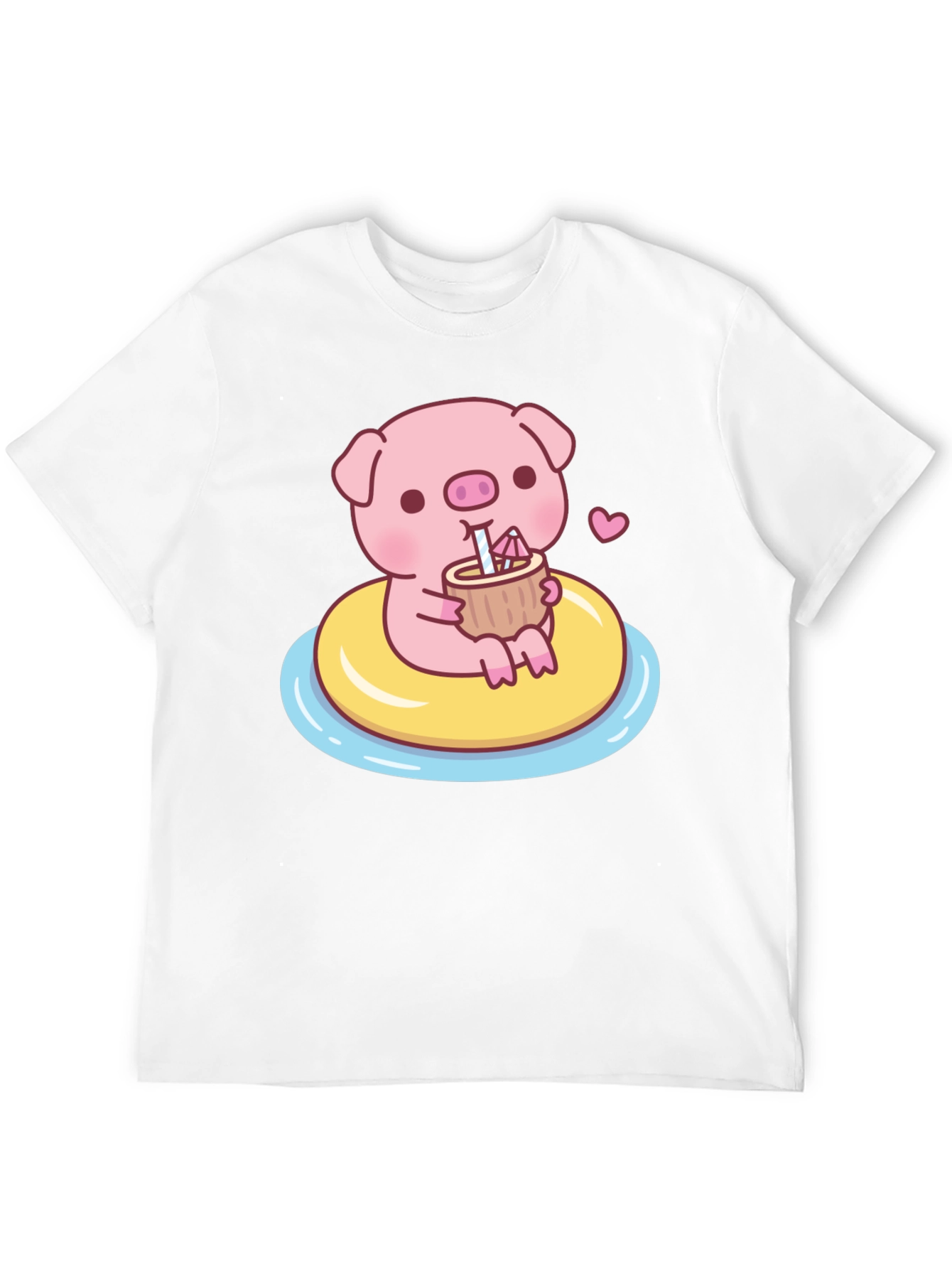 Cute Pig T-Shirt - Summer Float Fun