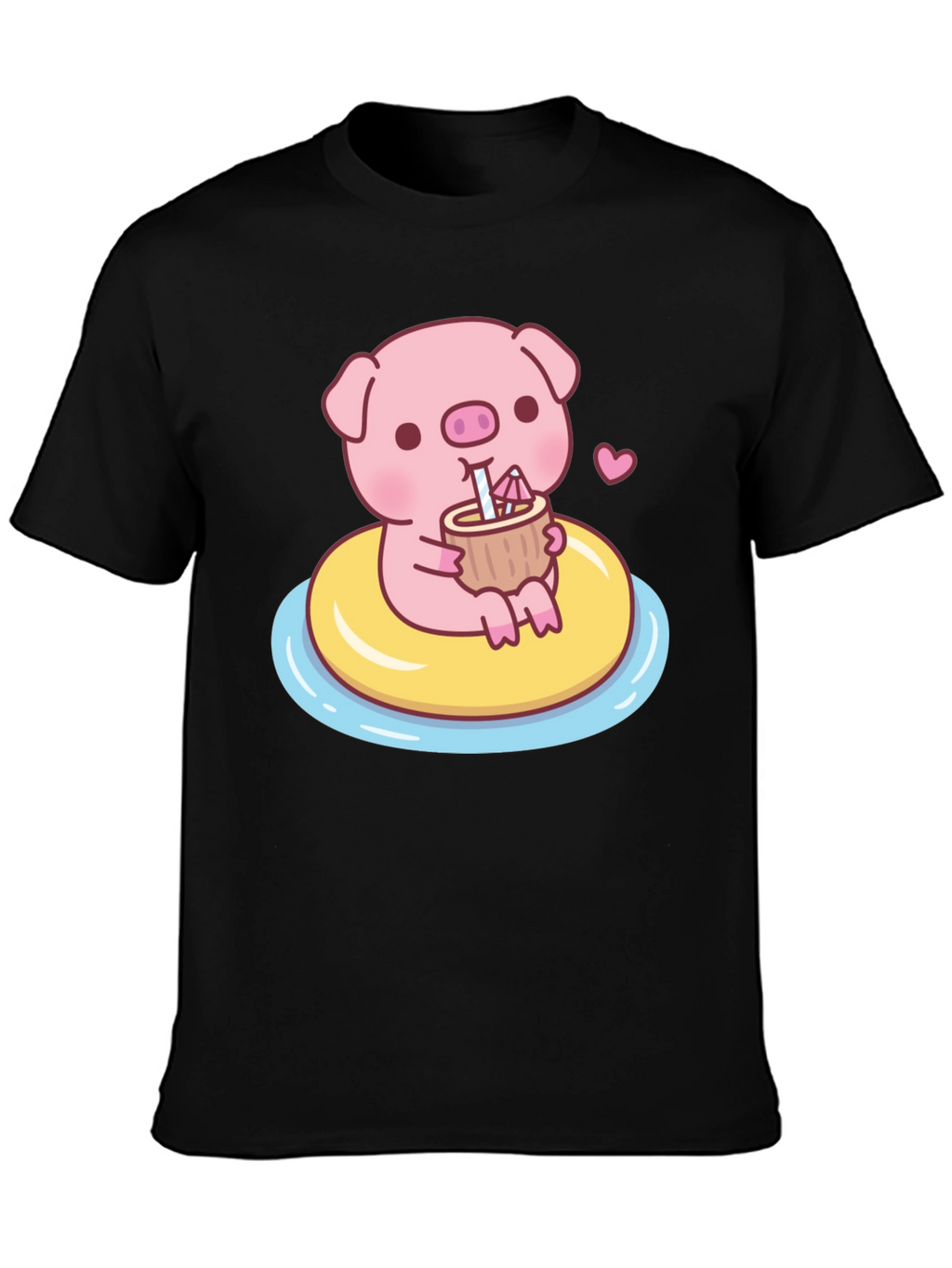 Cute Pig T-Shirt - Summer Float Fun