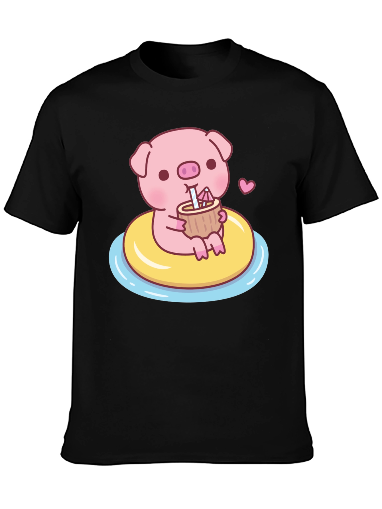 Cute Pig T-Shirt - Summer Float Fun