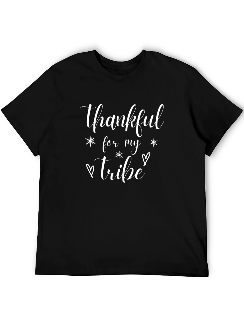 Thankful For My Tribe Black T-Shirt