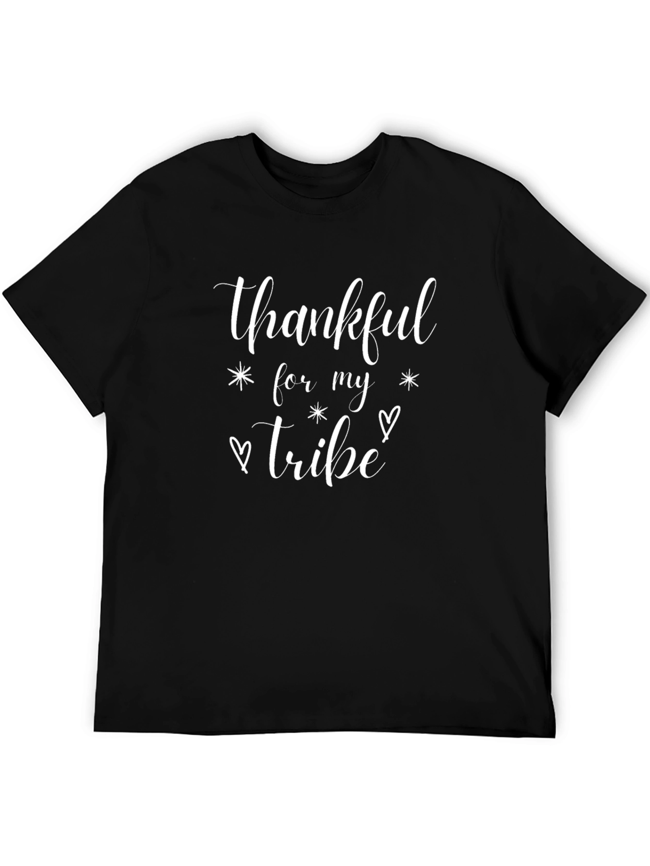 Thankful For My Tribe Black T-Shirt
