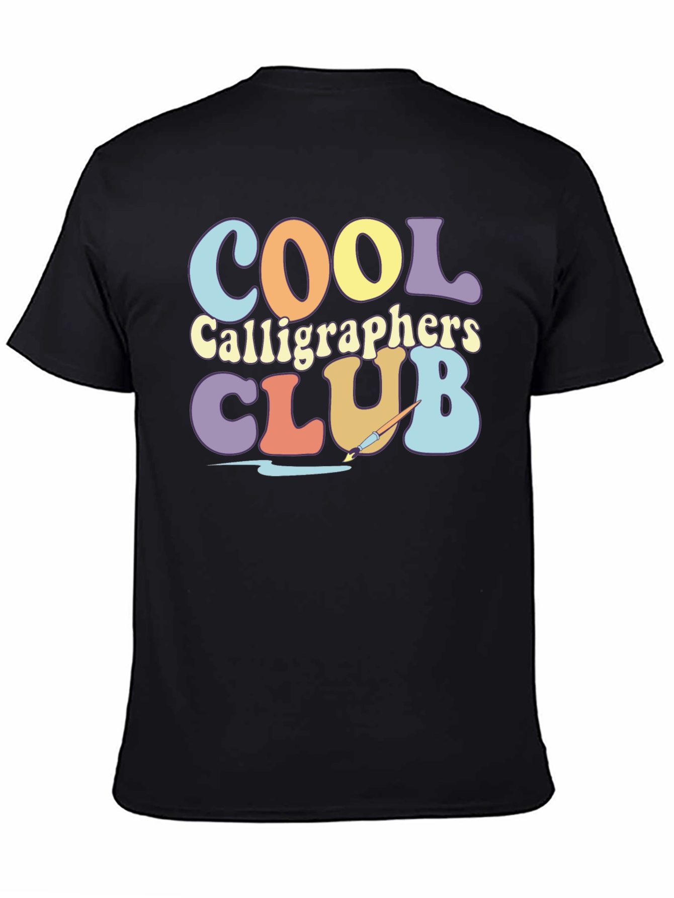 Cool Calligraphers Club Graphic Tee - Retro Design