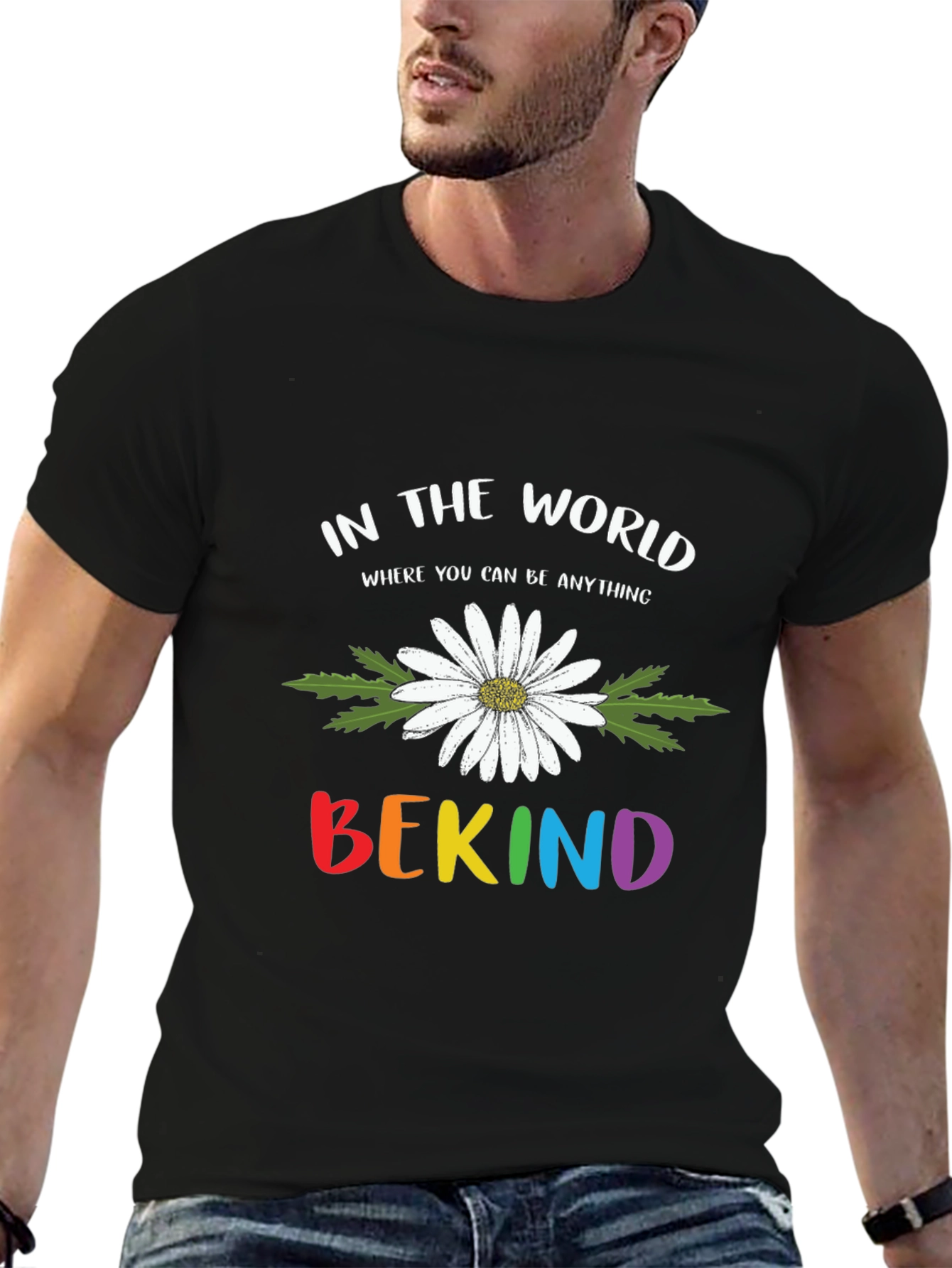 Be Kind Daisy Graphic Tee - Soft Cotton Blend