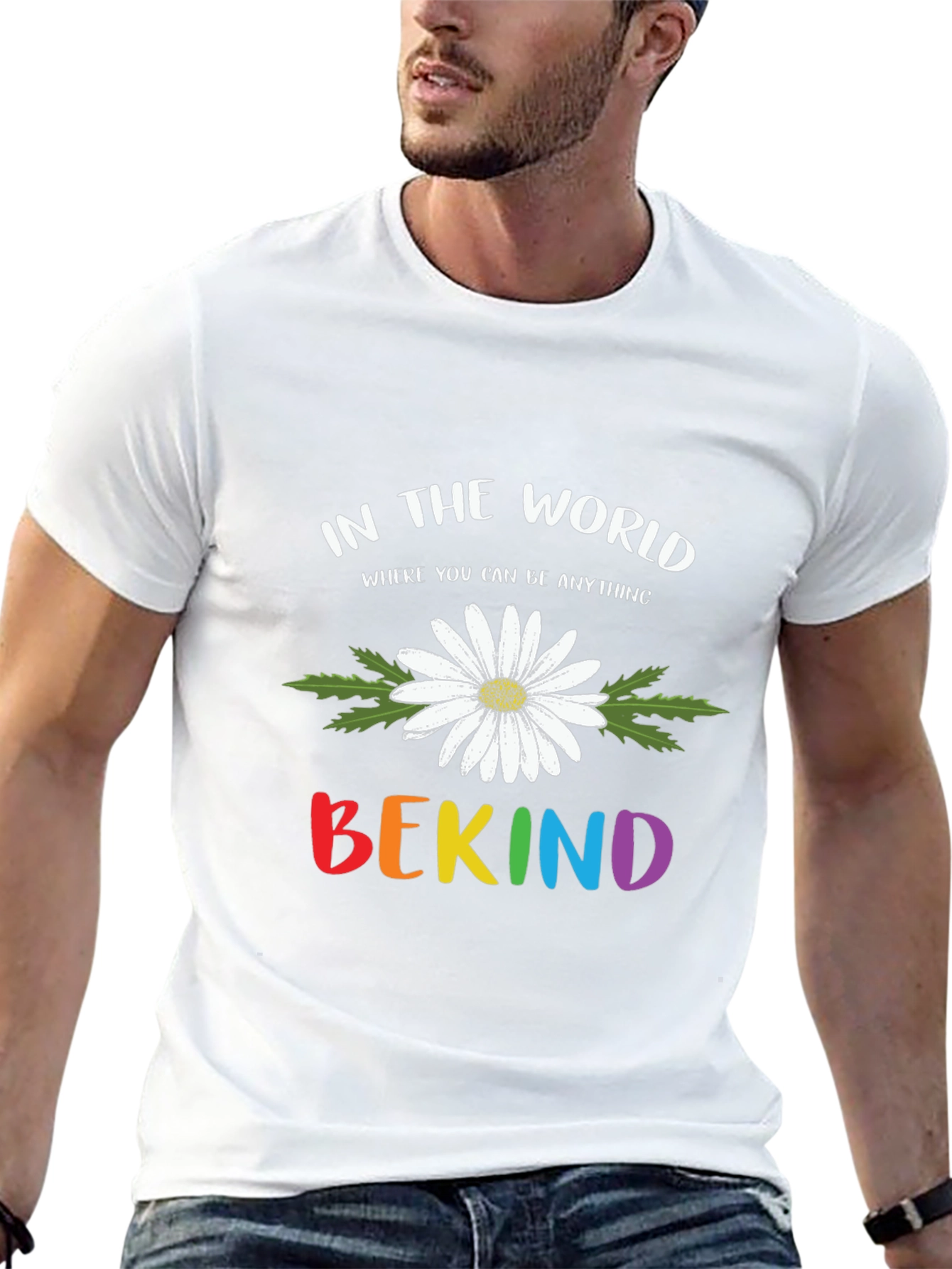 Be Kind Daisy Graphic Tee - Soft Cotton Blend