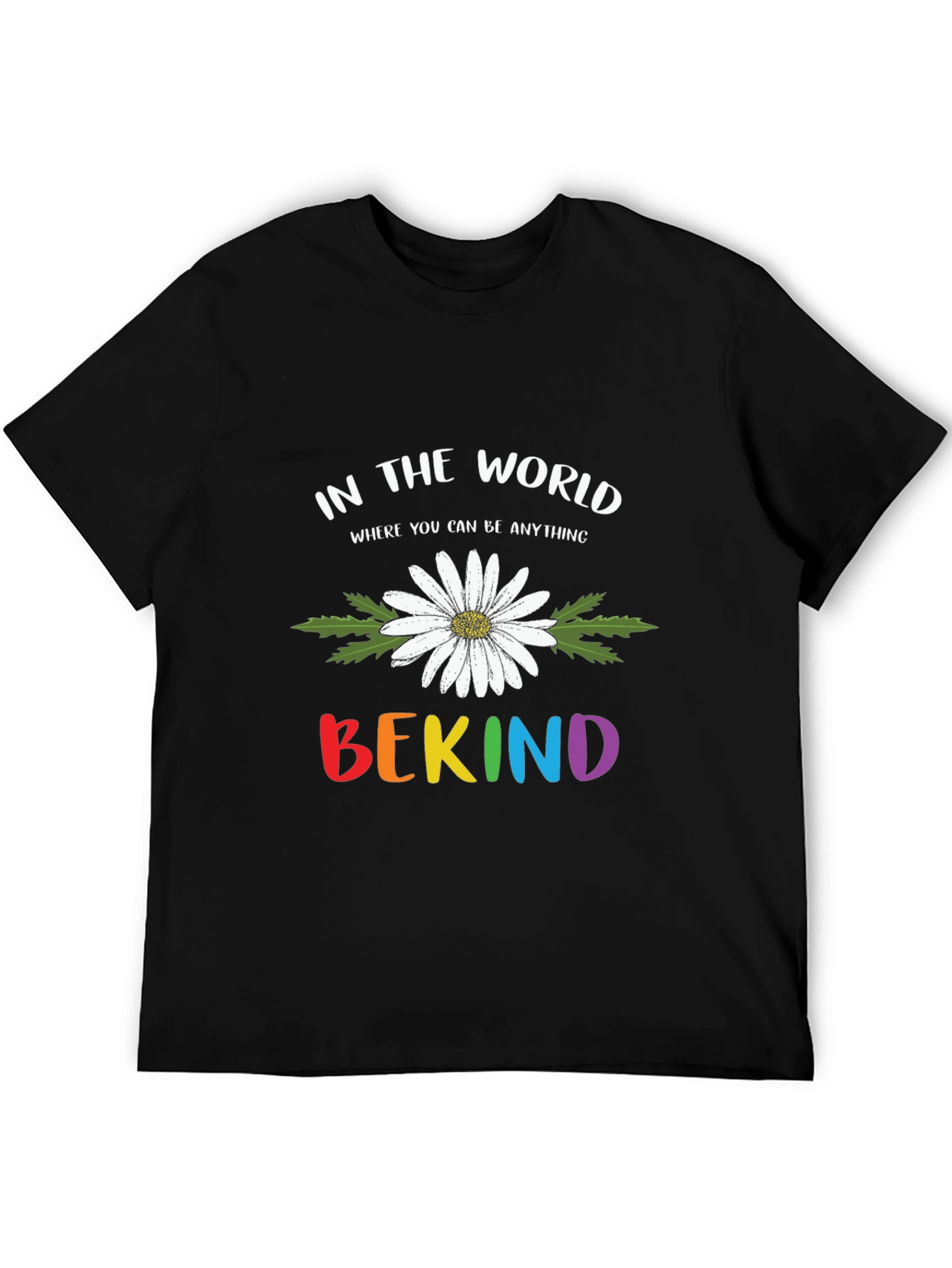 Be Kind Daisy Graphic Tee - Soft Cotton Blend