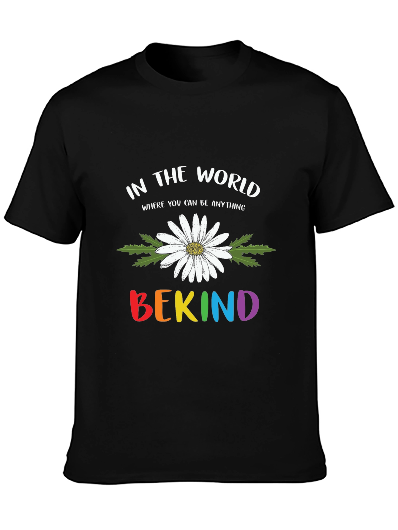 Be Kind Daisy Graphic Tee - Soft Cotton Blend