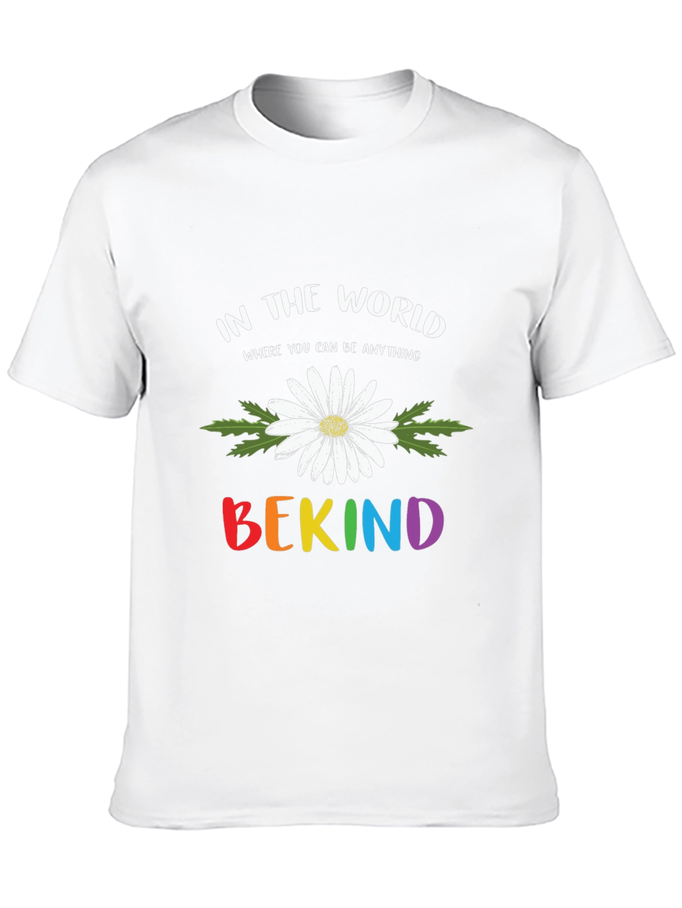 Be Kind Daisy Graphic Tee - Soft Cotton Blend