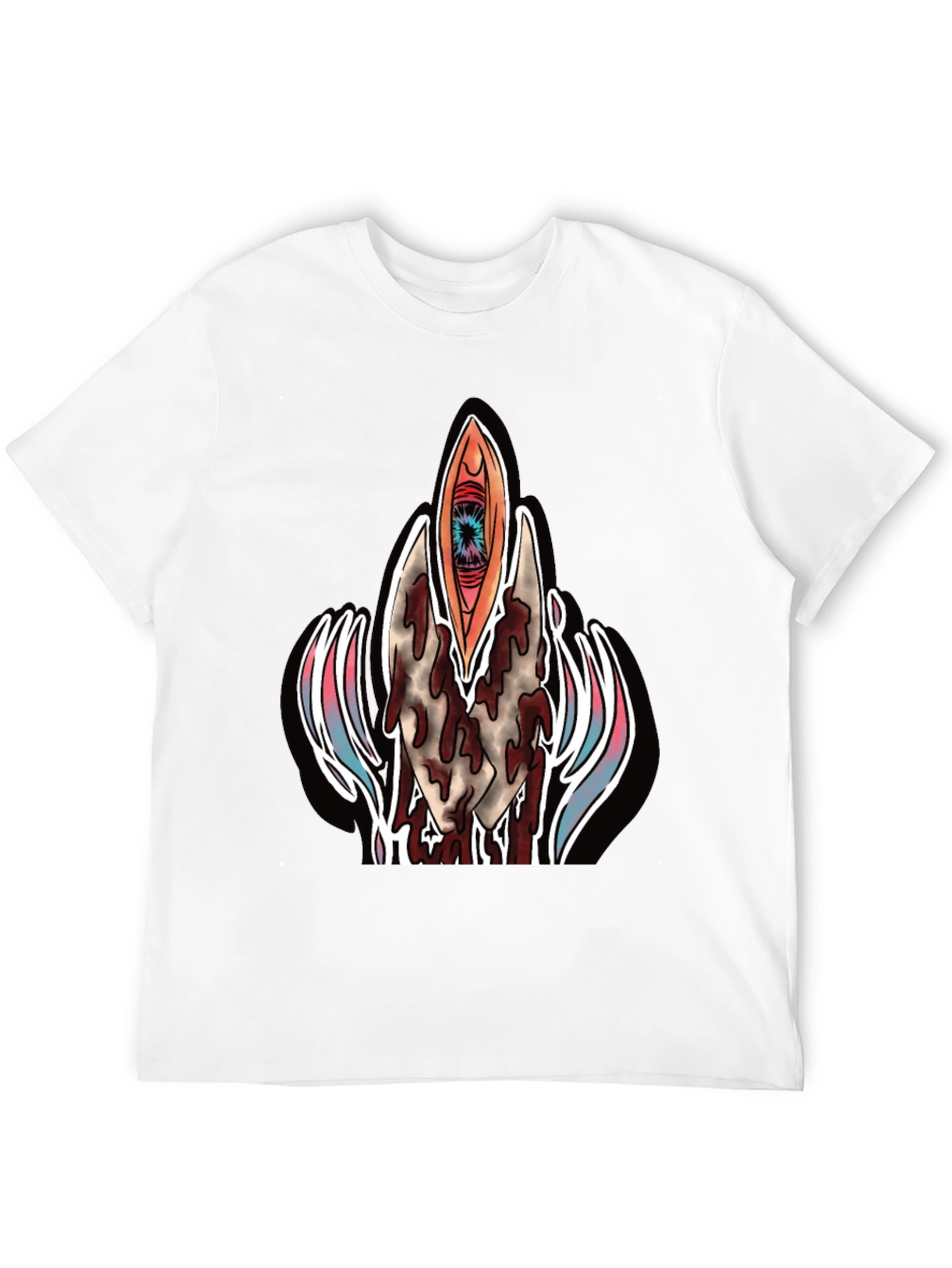 Surrealist Eye Graphic Tee - Black