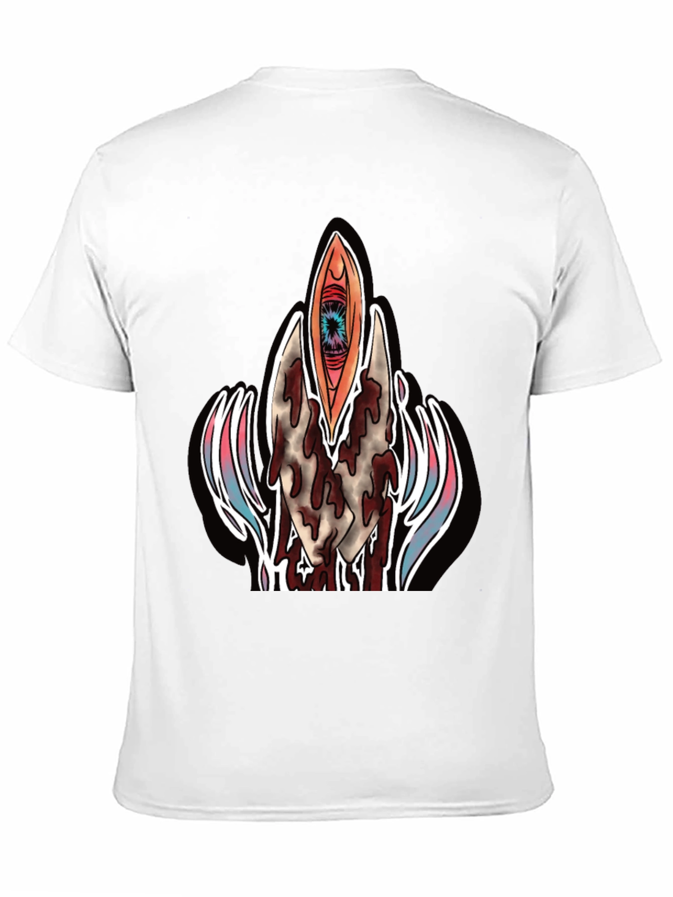 Surrealist Eye Graphic Tee - Black