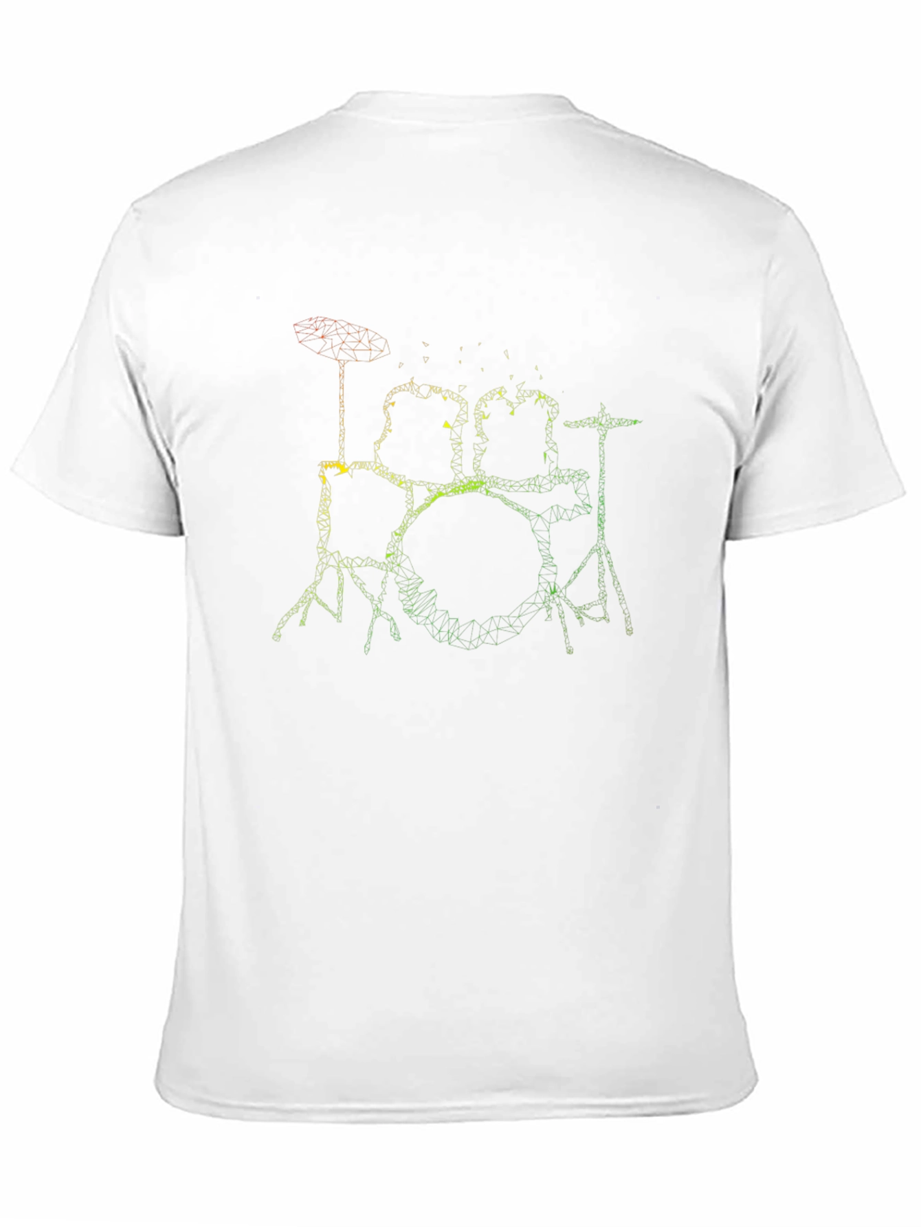 Drum Set Rasta Graphic Tee - Black Cotton T-Shirt