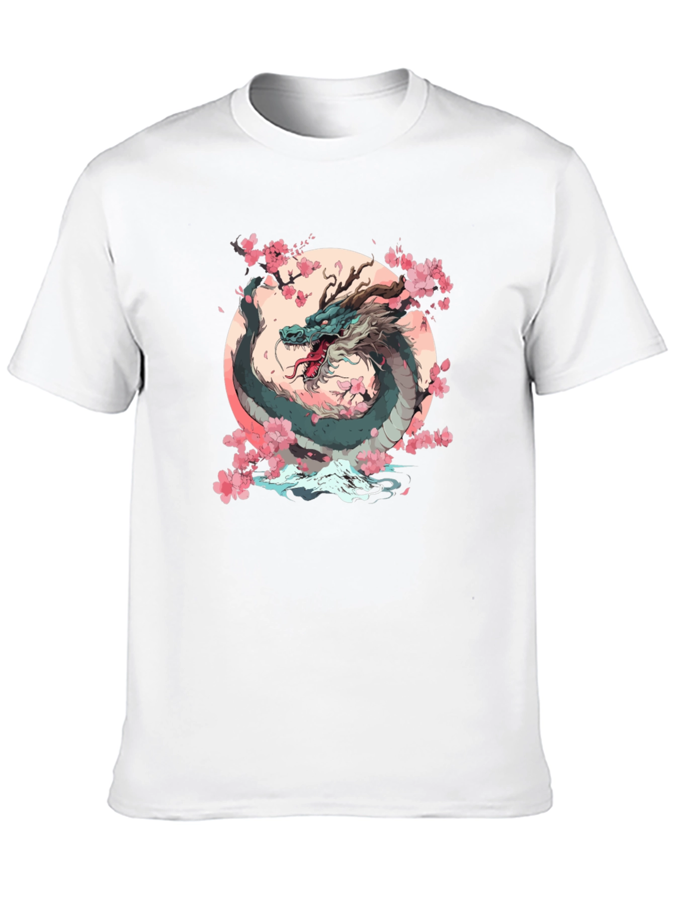 Dragon & Cherry Blossom Graphic Tee