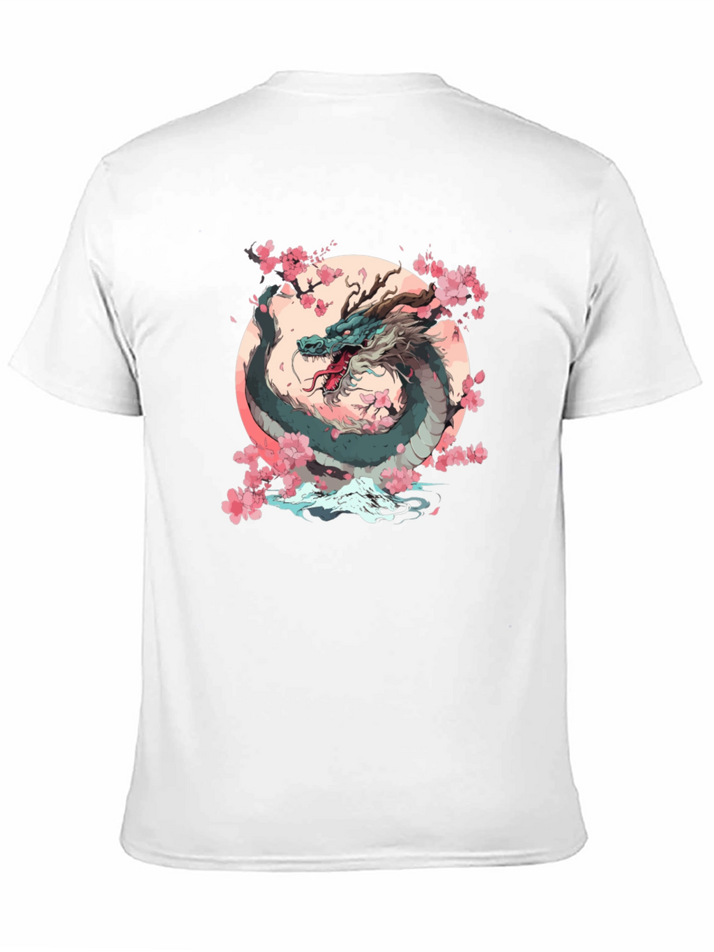 Dragon & Cherry Blossom Graphic Tee