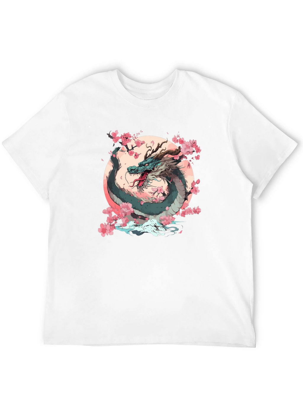 Dragon & Cherry Blossom Graphic Tee