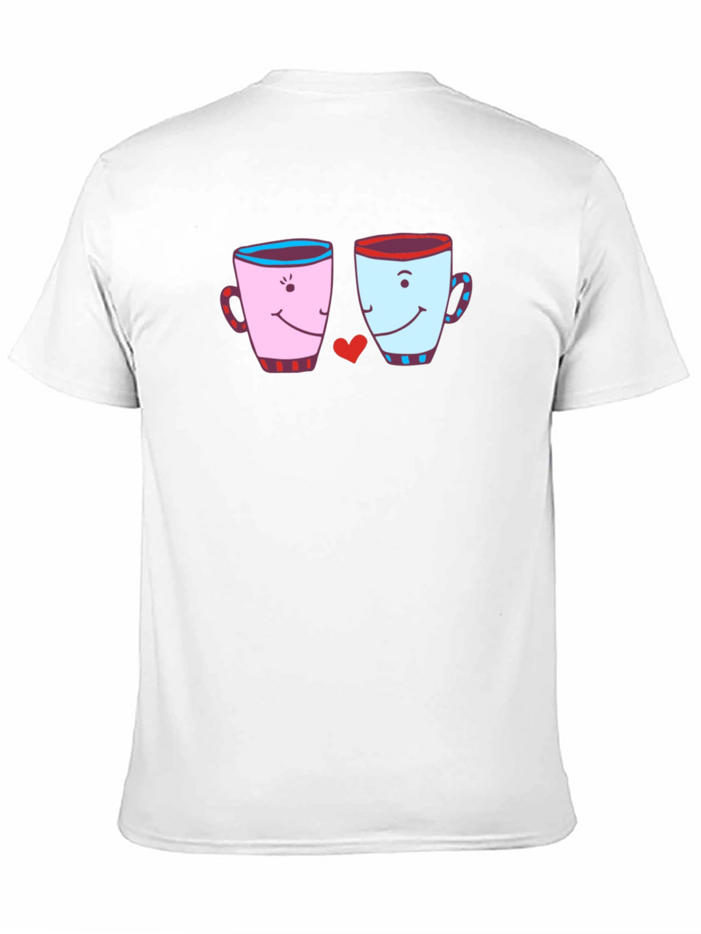Cute Coffee Mugs Love Graphic T-Shirt