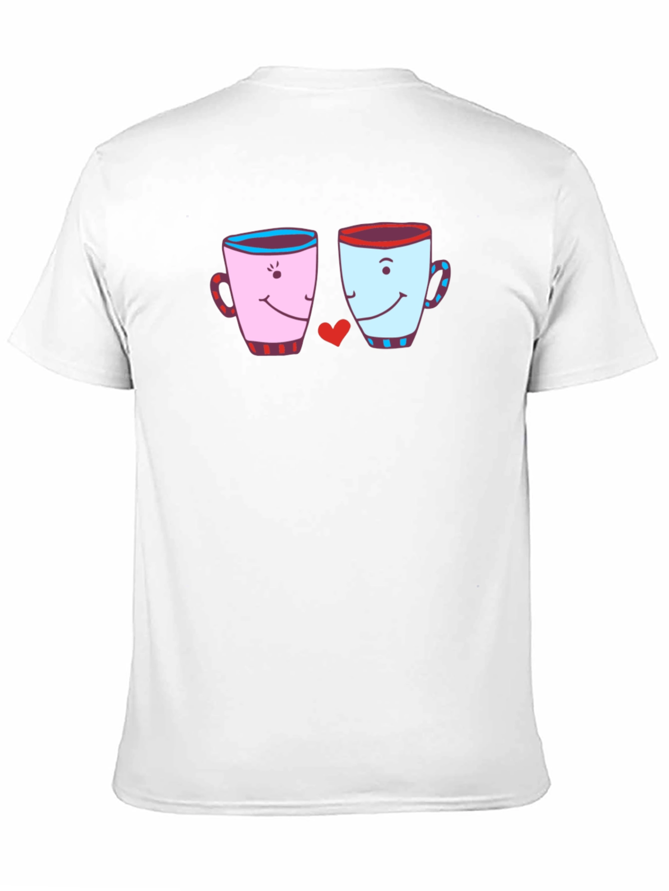 Cute Coffee Mugs Love Graphic T-Shirt
