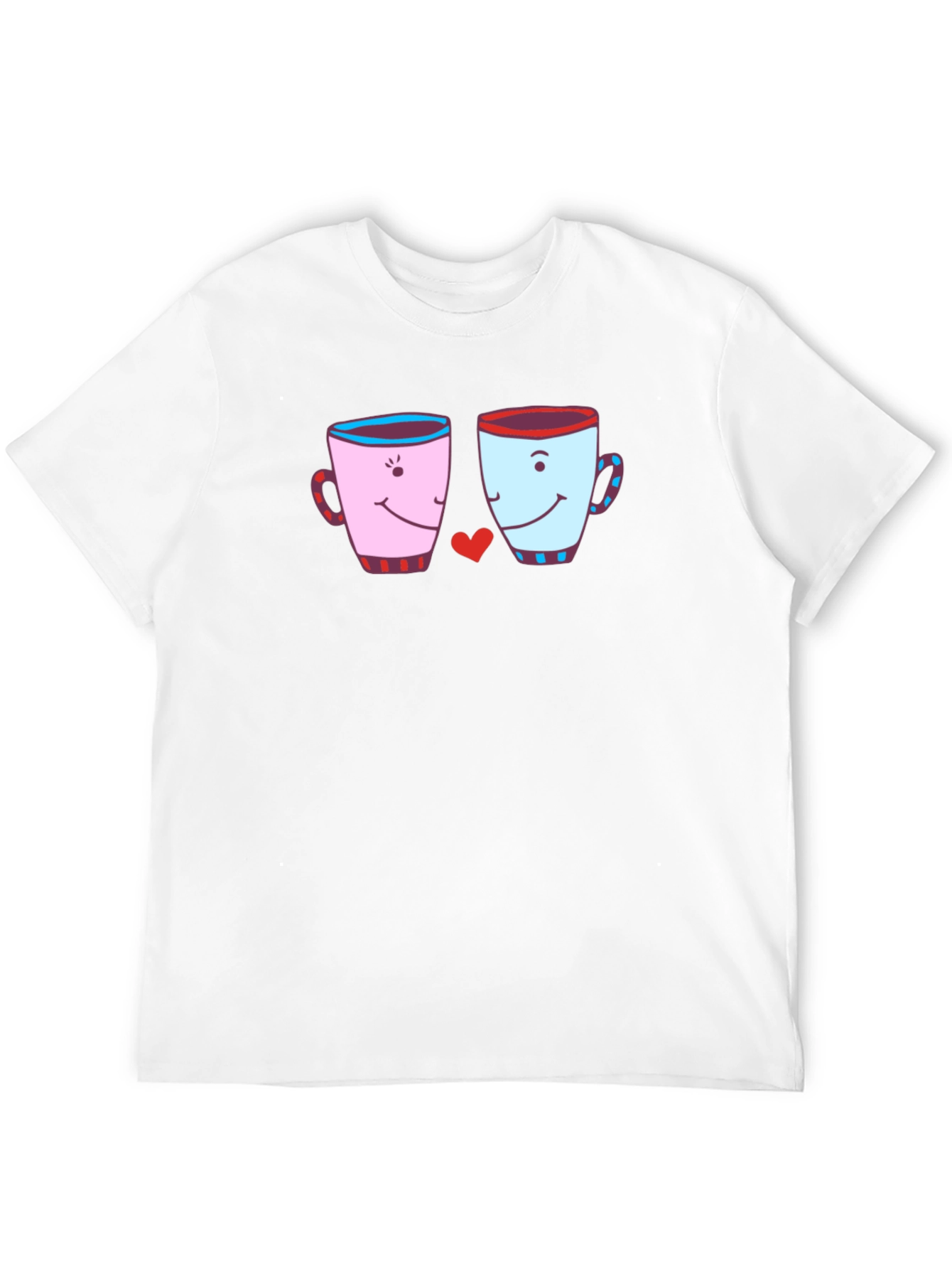 Cute Coffee Mugs Love Graphic T-Shirt