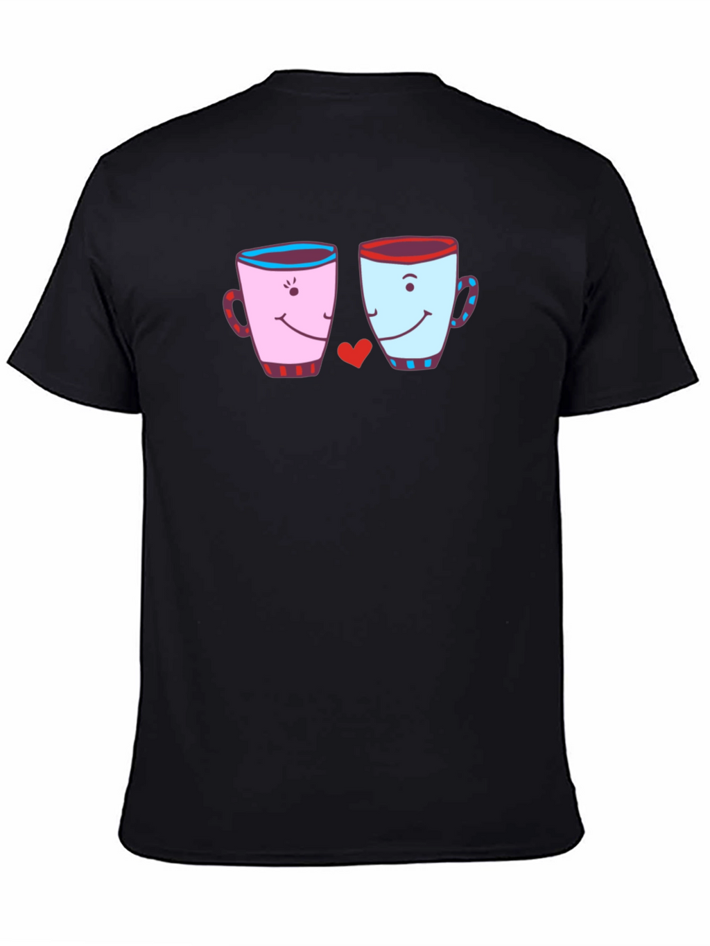 Cute Coffee Mugs Love Graphic T-Shirt