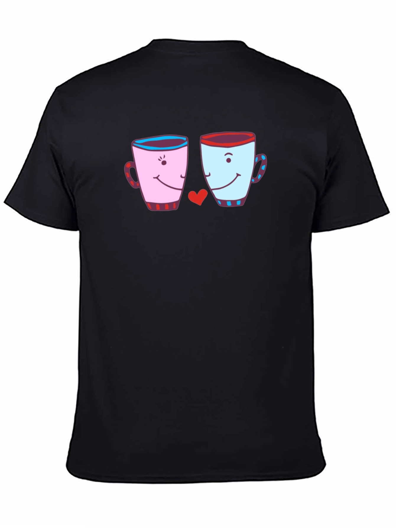 Cute Coffee Mugs Love Graphic T-Shirt