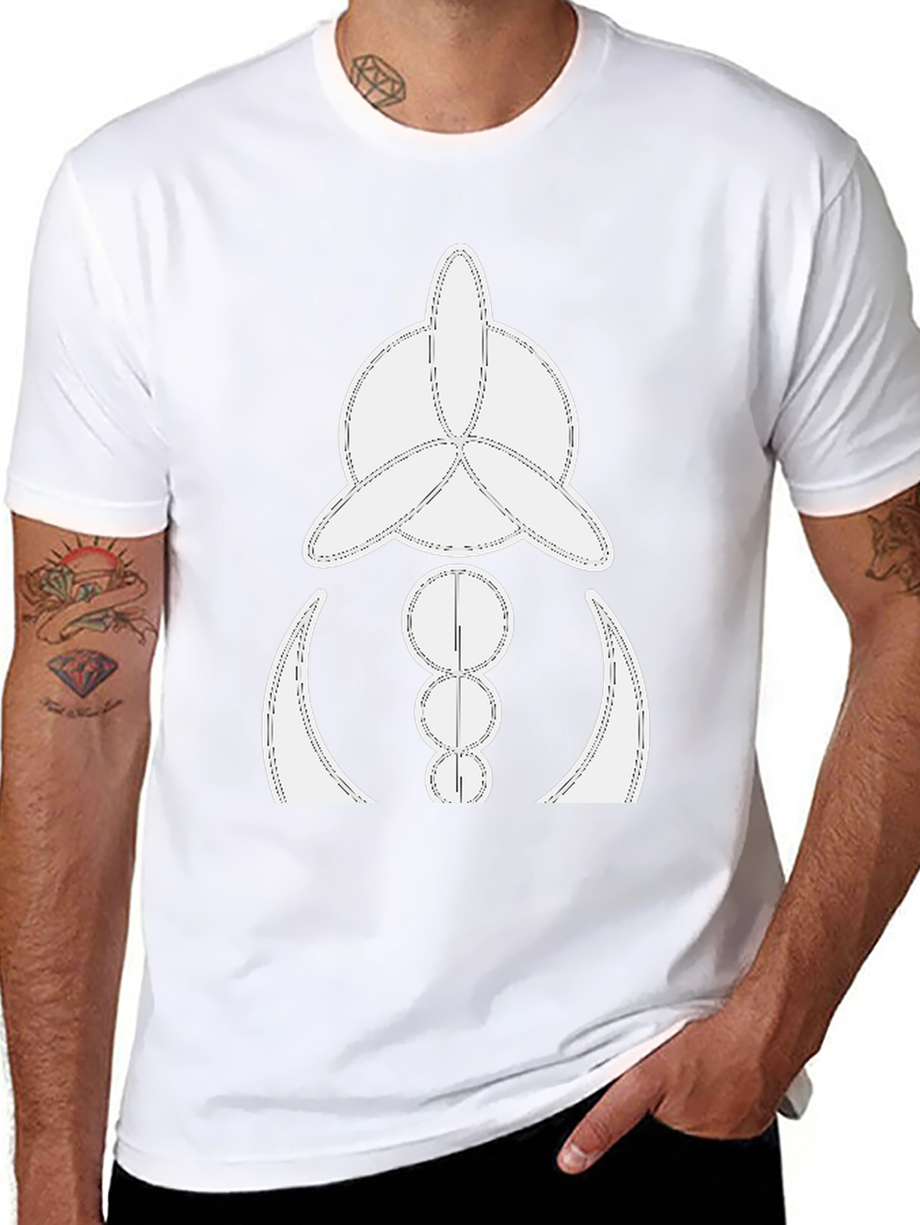Abstract Graphic T-Shirt - Modern Style