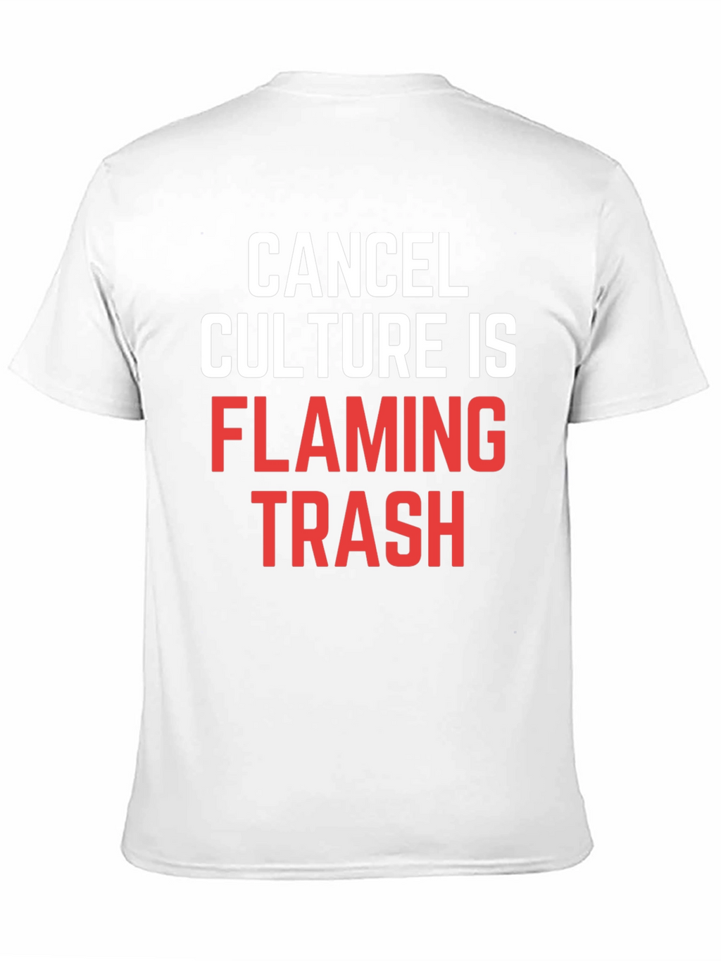 Cancel Culture Flaming Trash Graphic T-Shirt