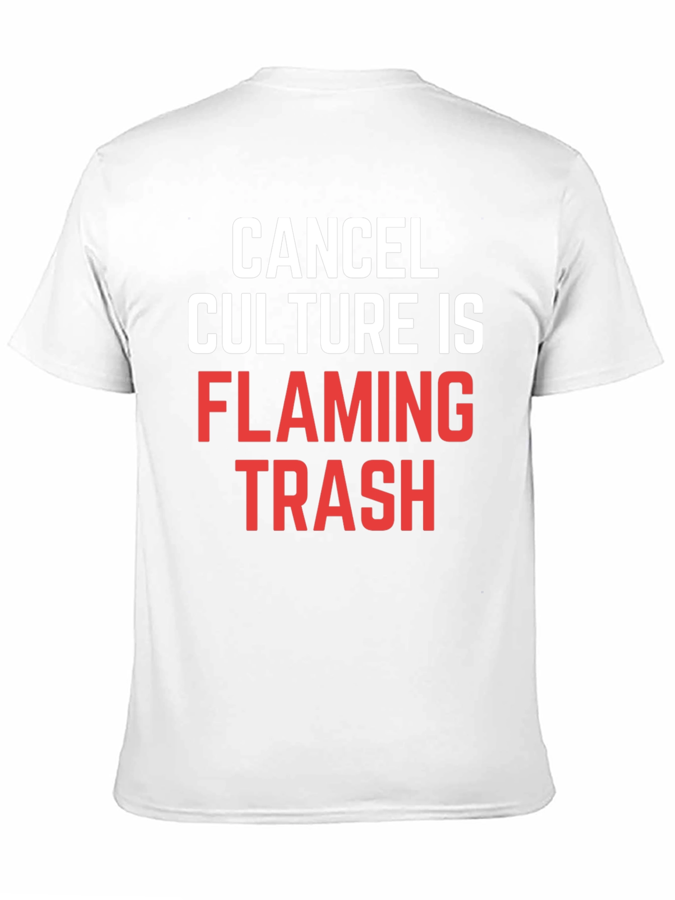 Cancel Culture Flaming Trash Graphic T-Shirt