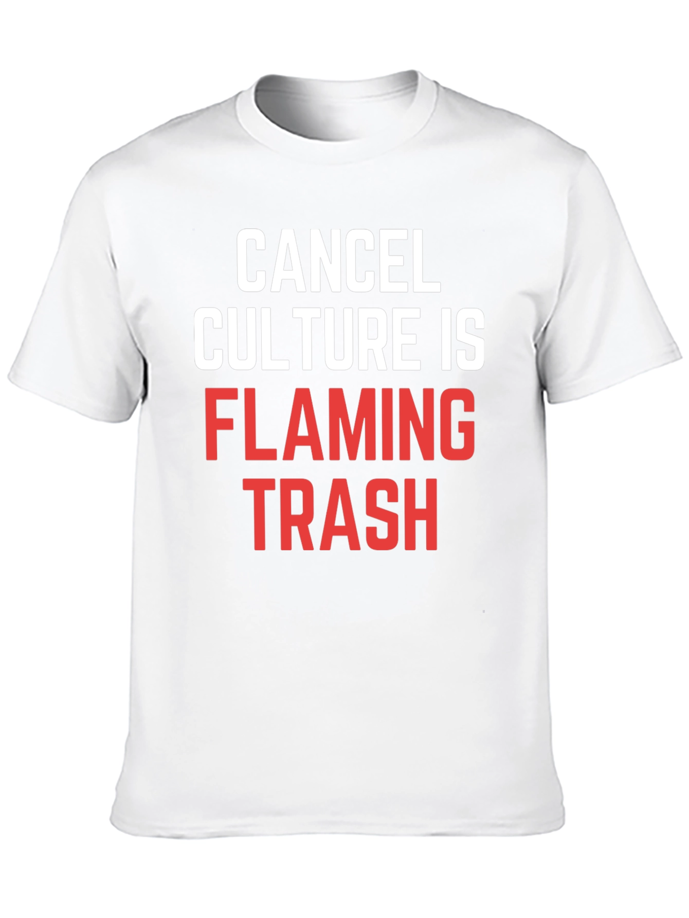 Cancel Culture Flaming Trash Graphic T-Shirt