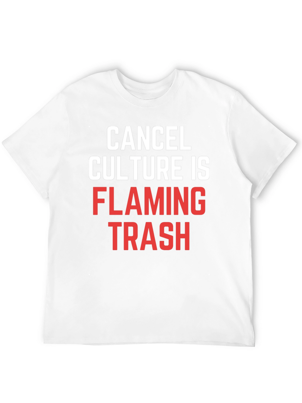 Cancel Culture Flaming Trash Graphic T-Shirt