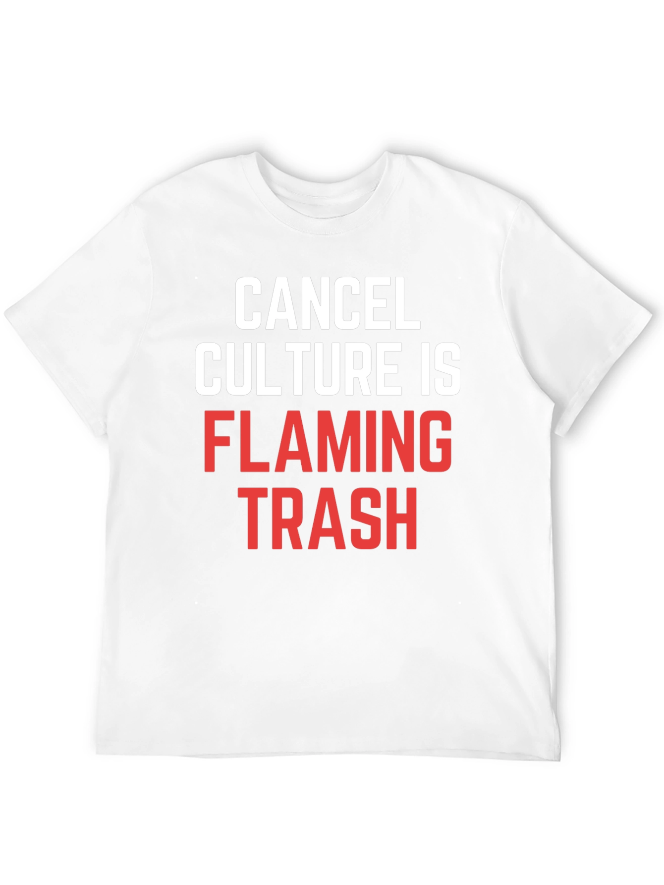 Cancel Culture Flaming Trash Graphic T-Shirt
