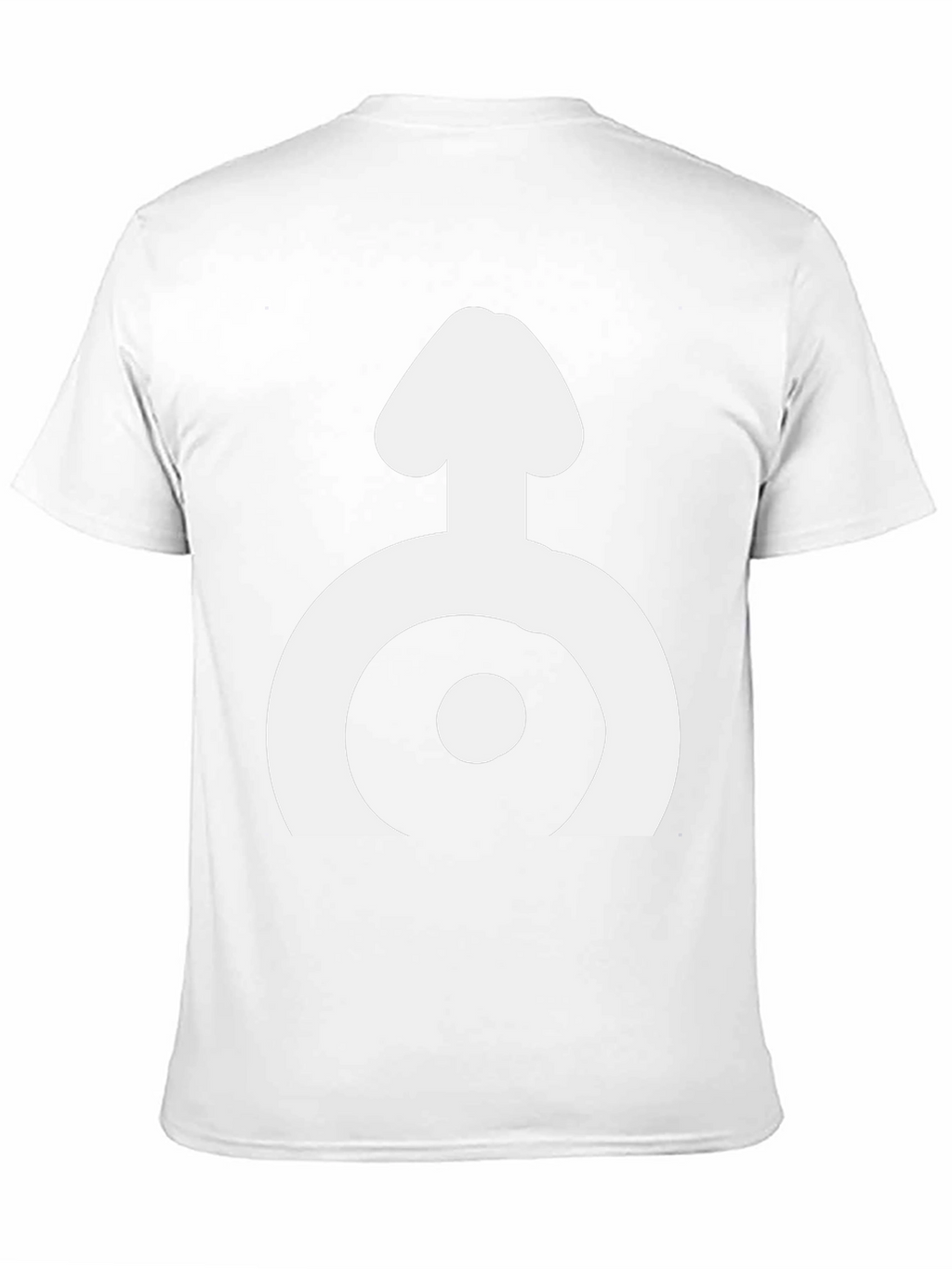 Black T-Shirt with White Symbol Design