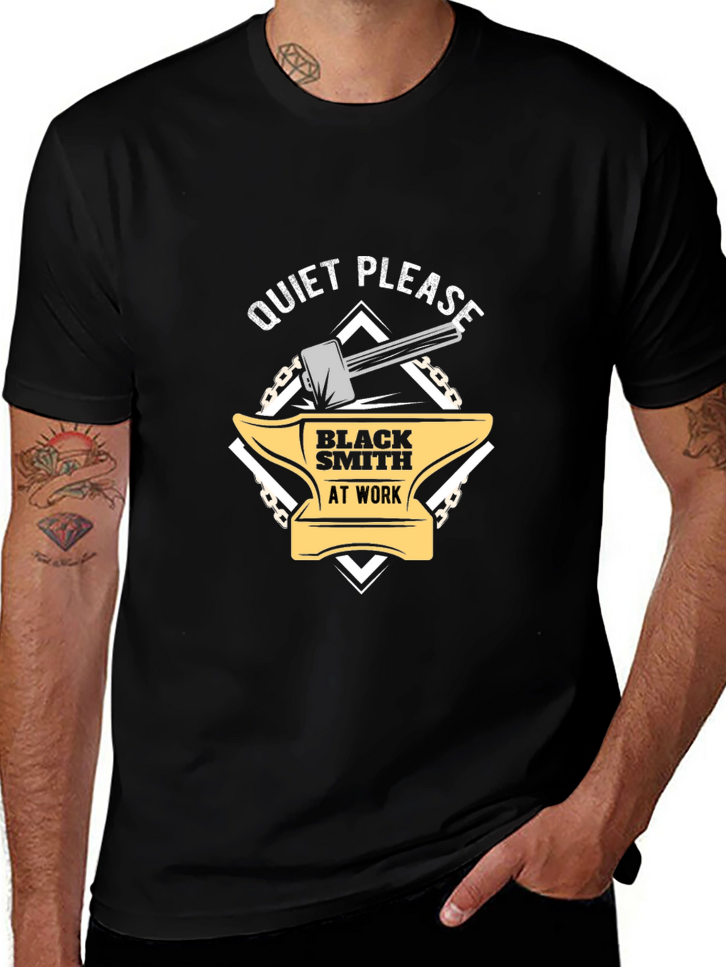 Blacksmith At Work Graphic T-Shirt