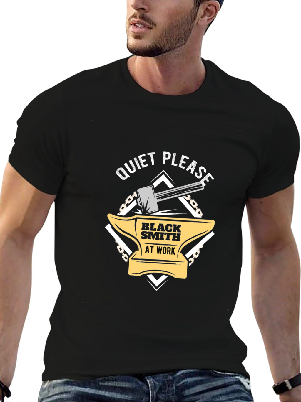 Blacksmith At Work Graphic T-Shirt