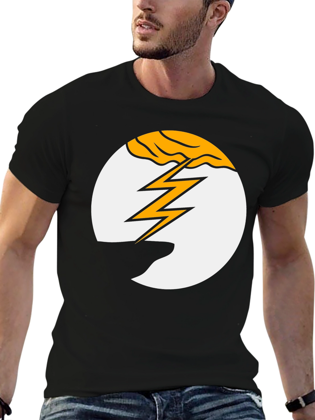 Lightning Bolt Graphic Tee - Bold Statement Shirt