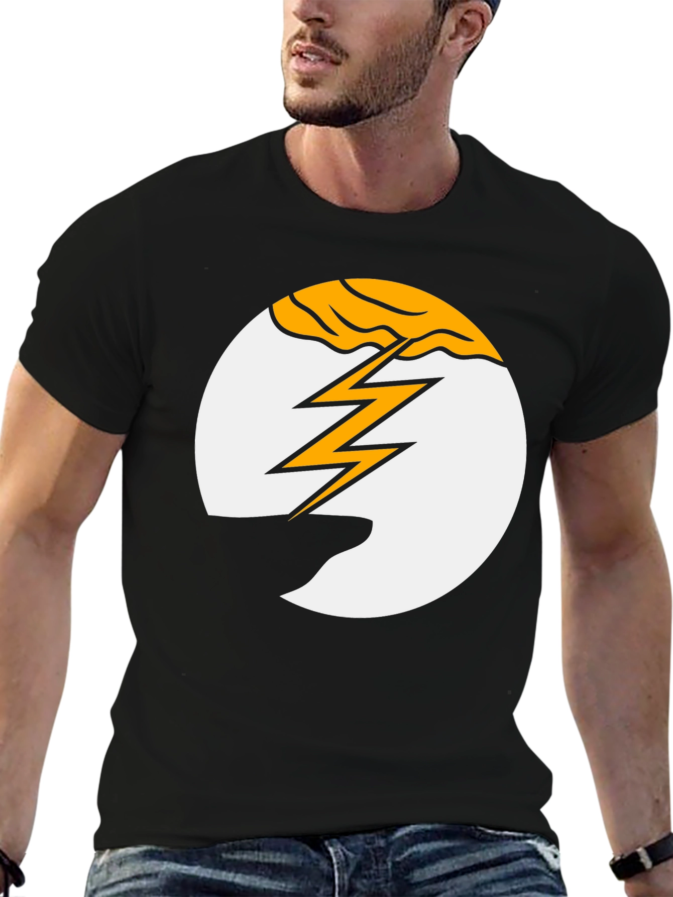 Lightning Bolt Graphic Tee - Bold Statement Shirt