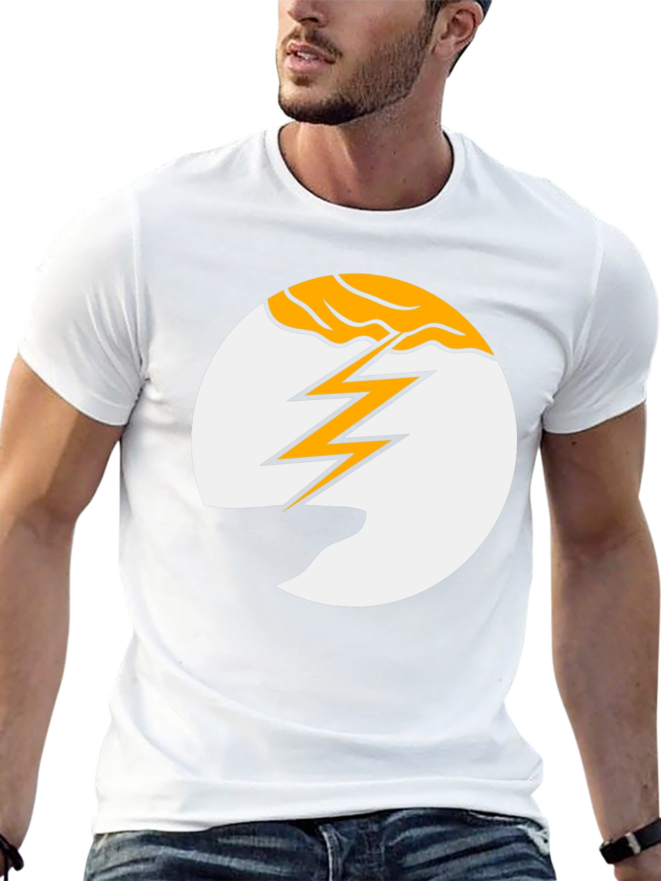 Lightning Bolt Graphic Tee - Bold Statement Shirt