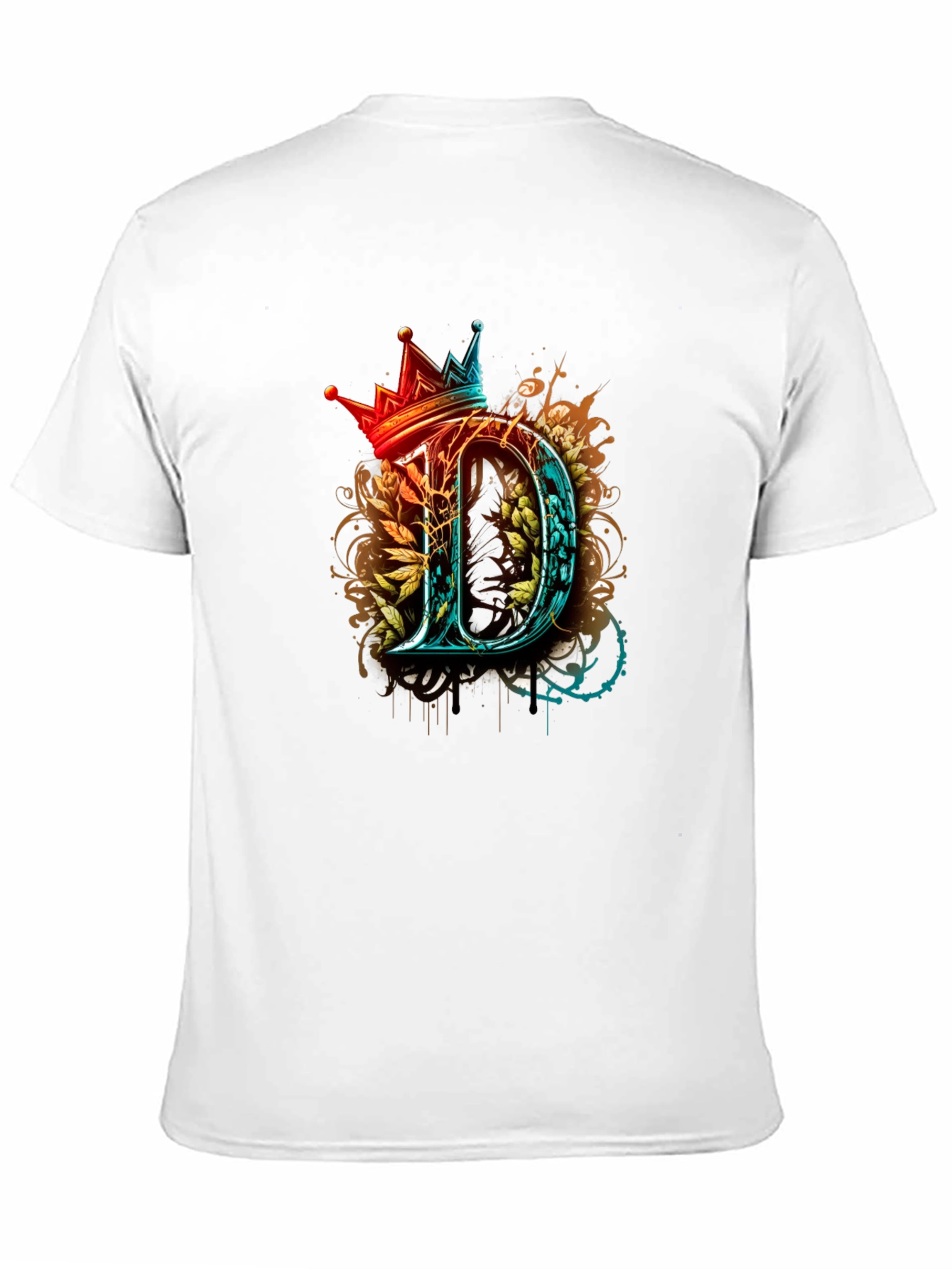 King D Graphic Tee - Unique Crown Letter Shirt