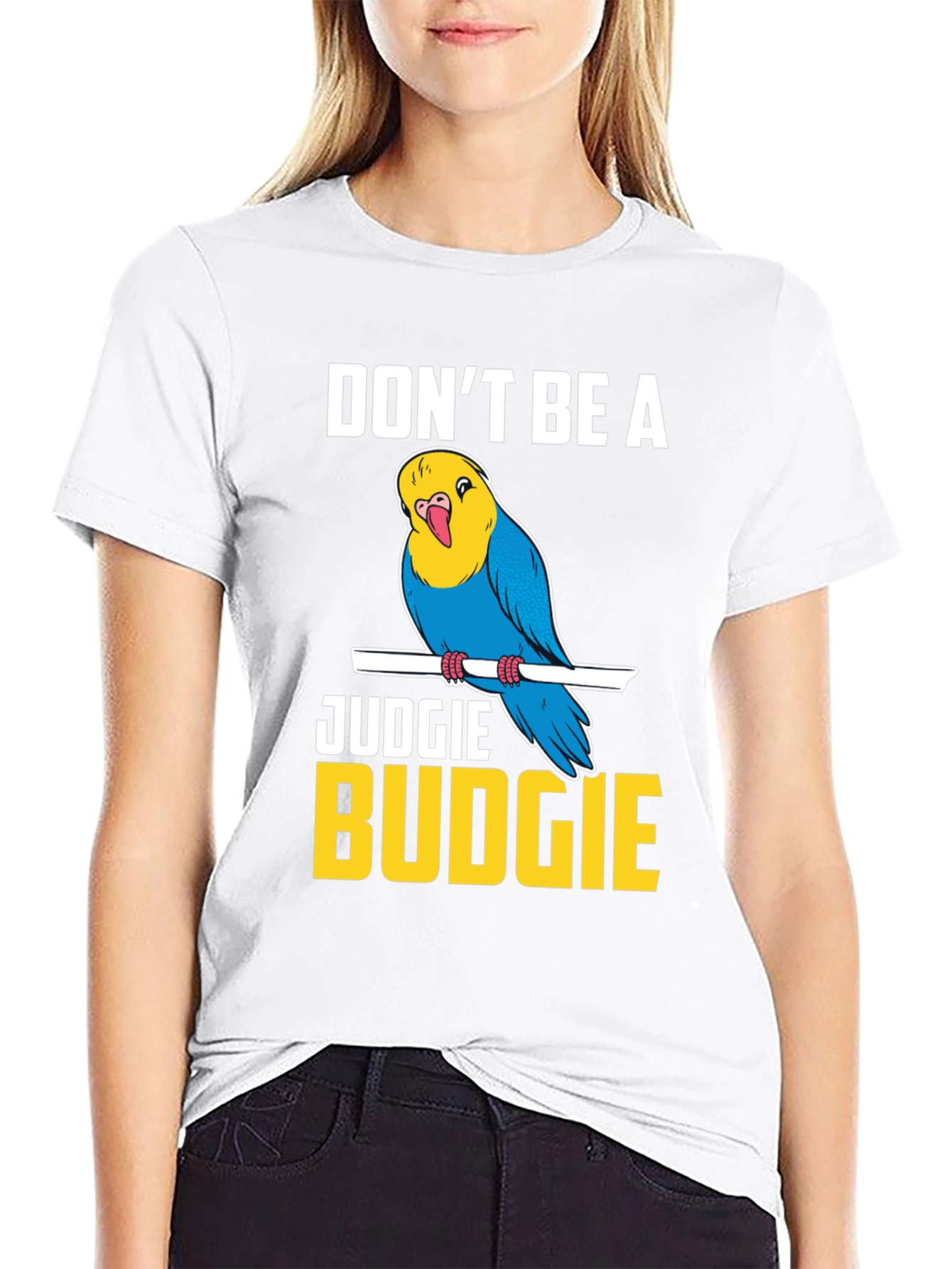 Dont Be A Judgie Budgie T-Shirt