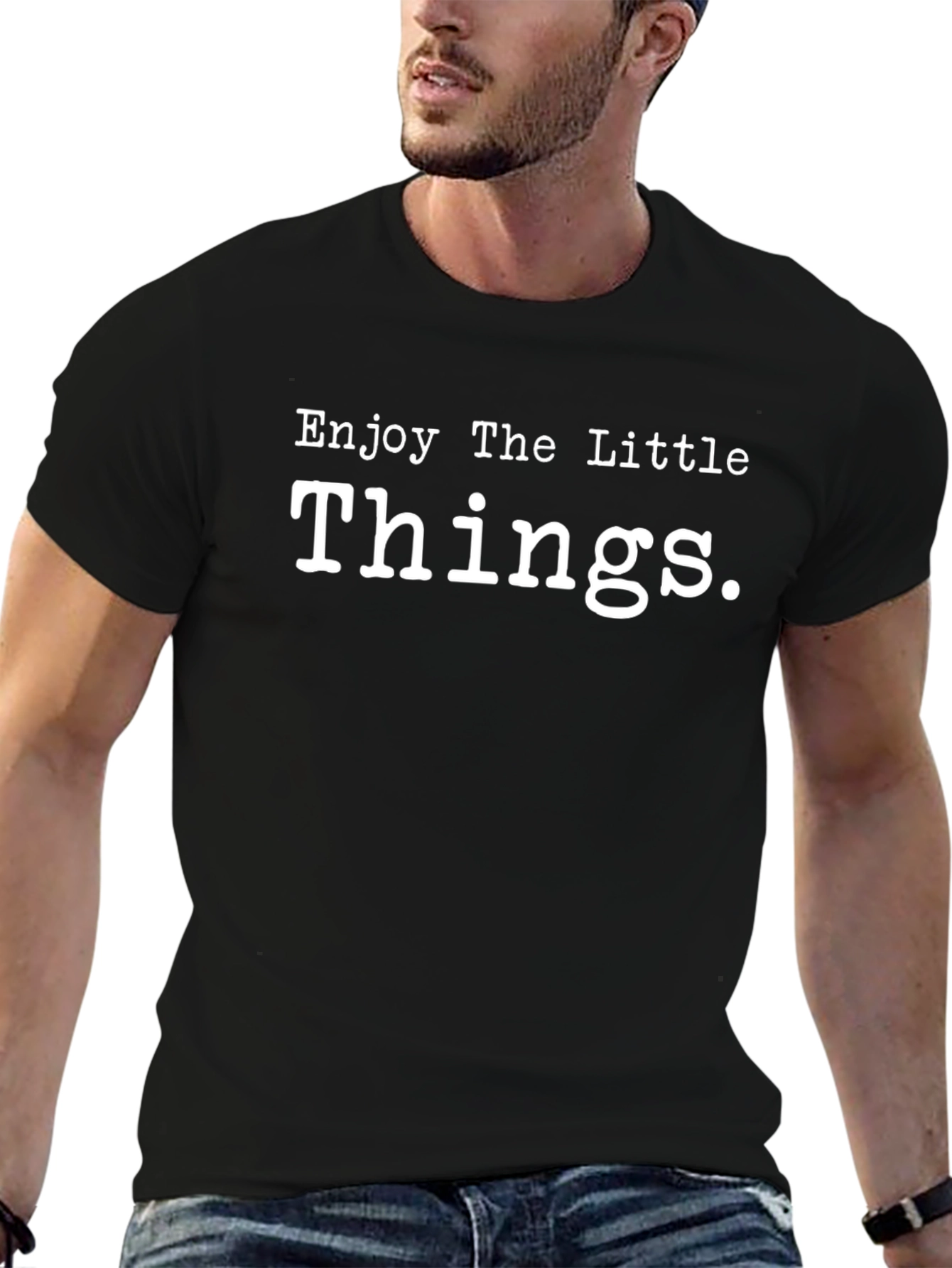 Enjoy The Little Things T-Shirt - Classic Black Tee