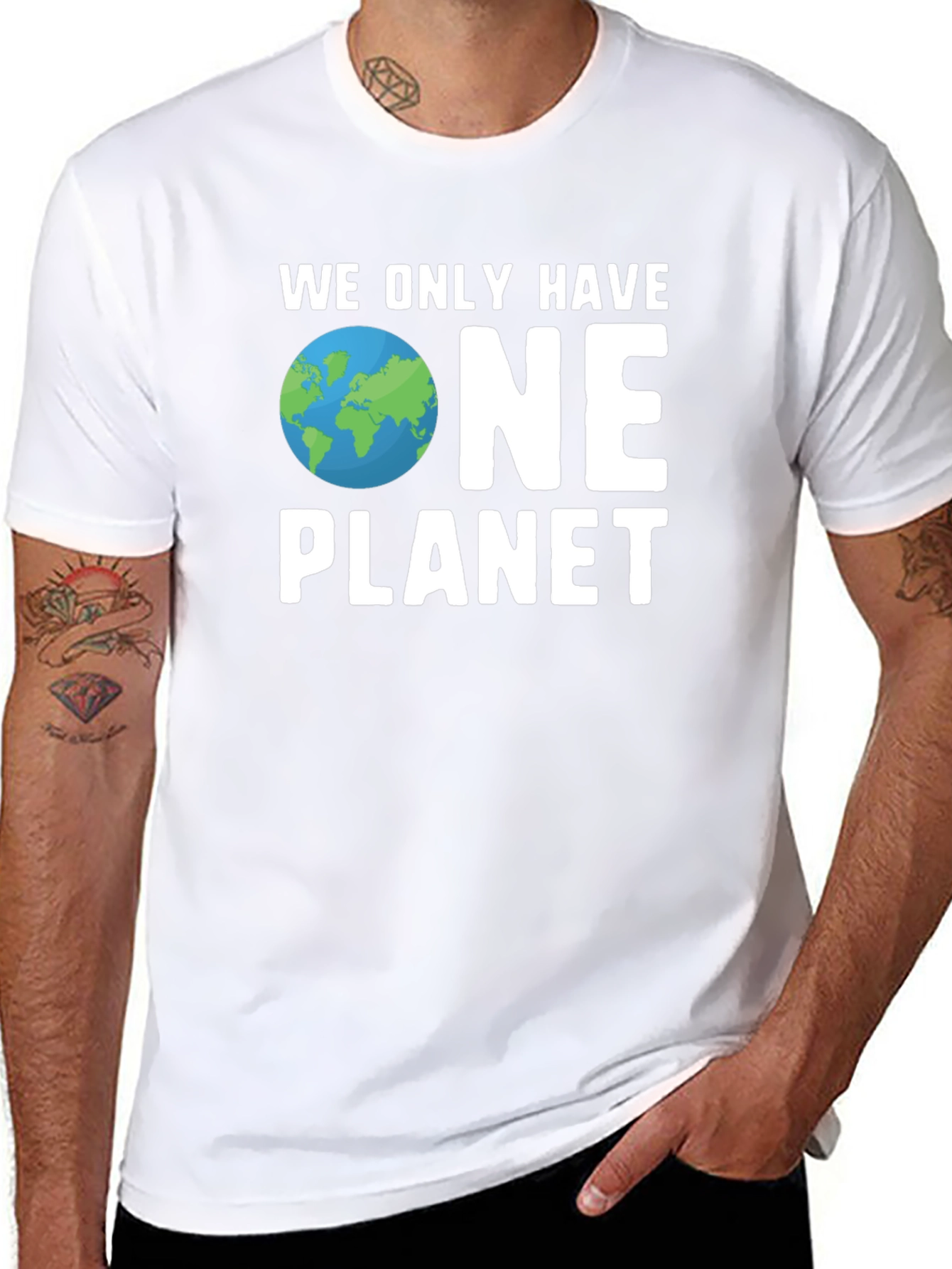 We Only Have One Planet Graphic Tee - Black