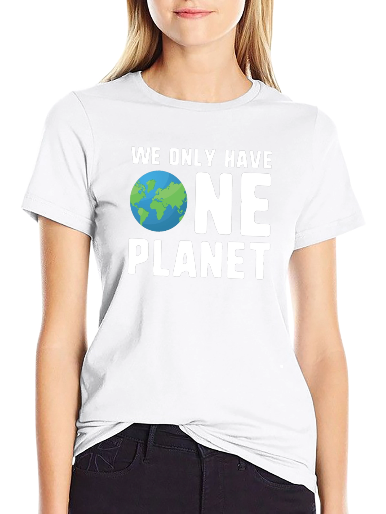 We Only Have One Planet Graphic Tee - Black